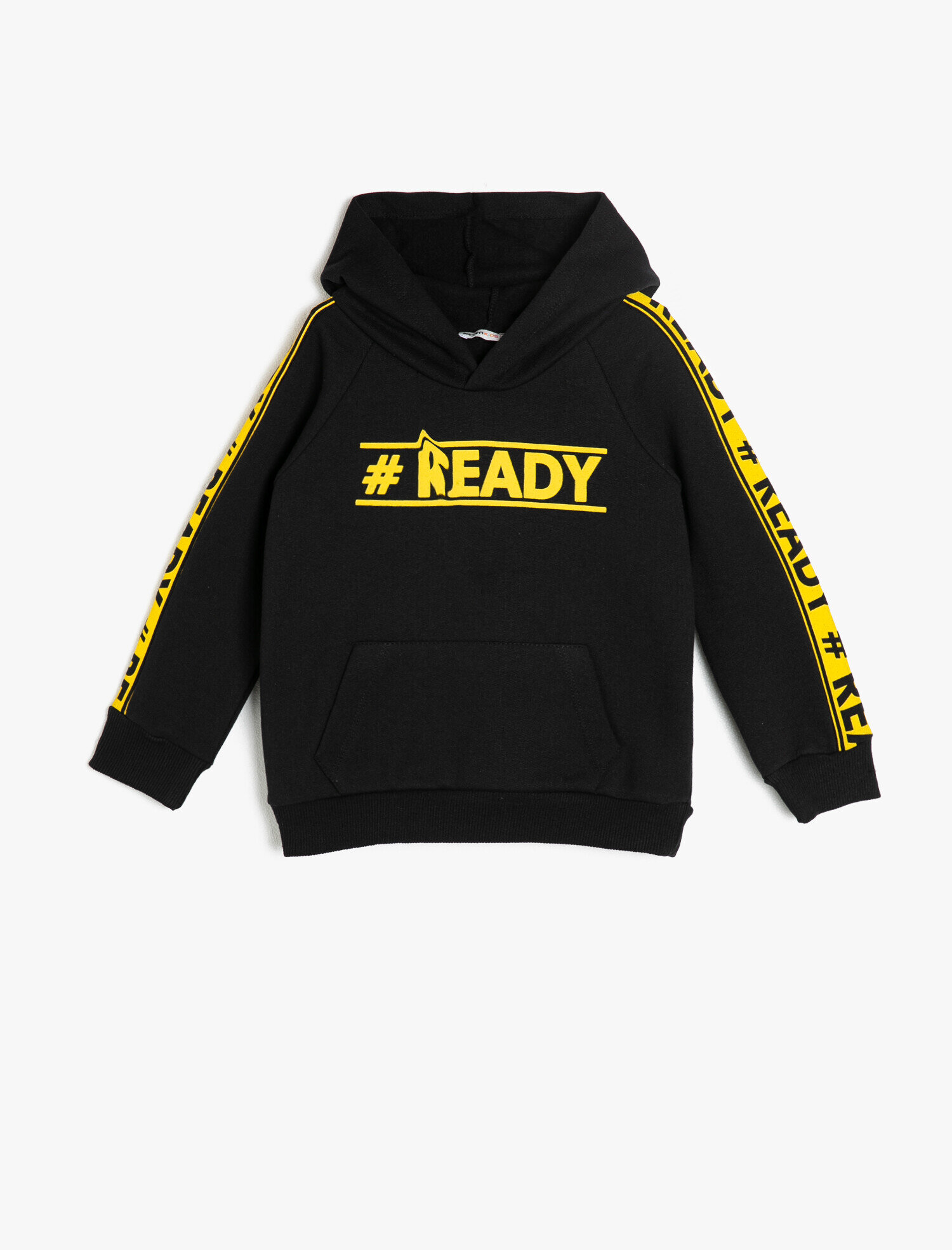  Erkek Çocuk Kapşonlu Sweatshirt Baskılı Cep Detaylı