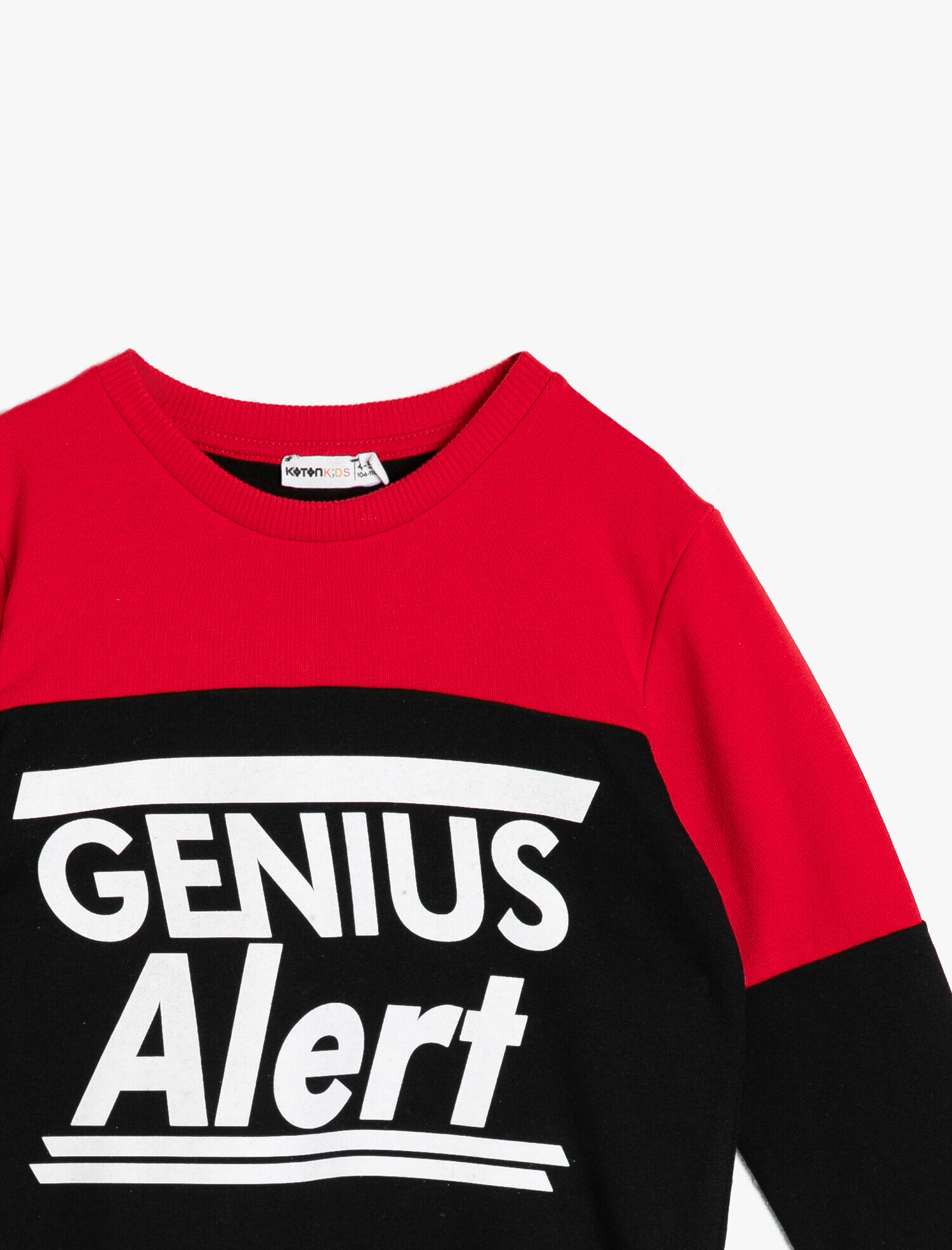 Erkek Çocuk Yazı Baskılı Sweatshirt
