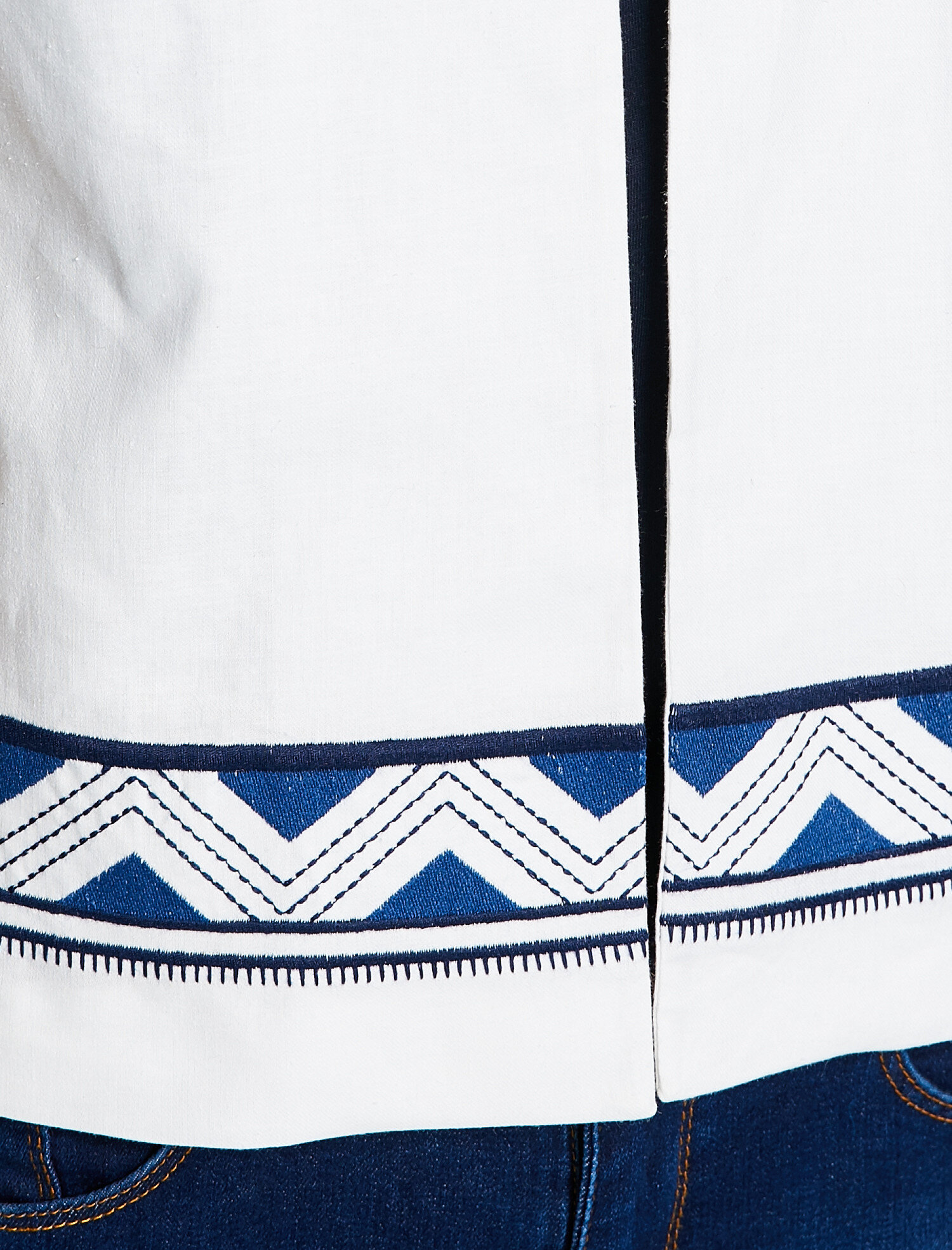   Desenli Ceket Kısa Kollu