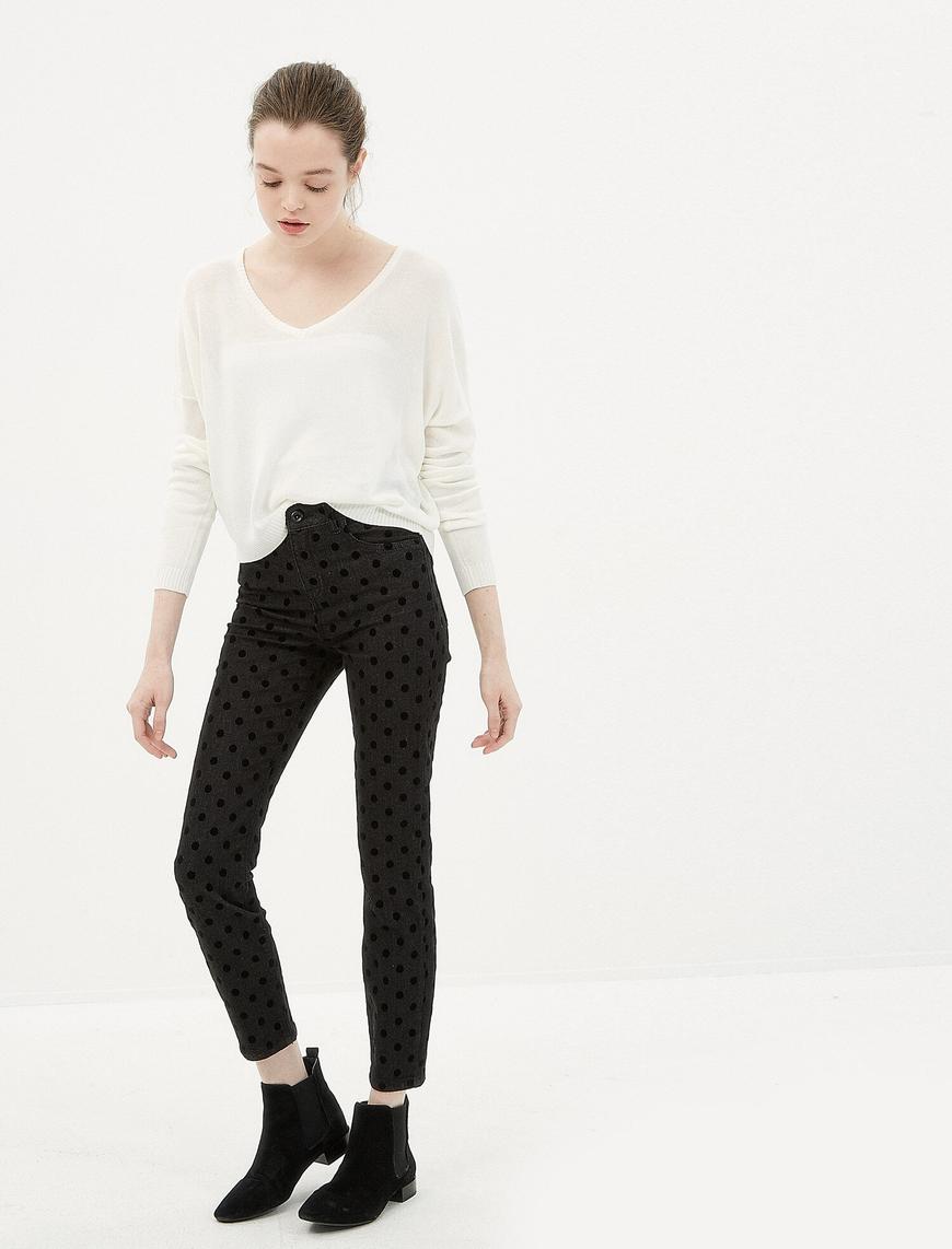   Skinny Fit Jean - Normal Bel Dar Kesim Dar Paça Pantolon