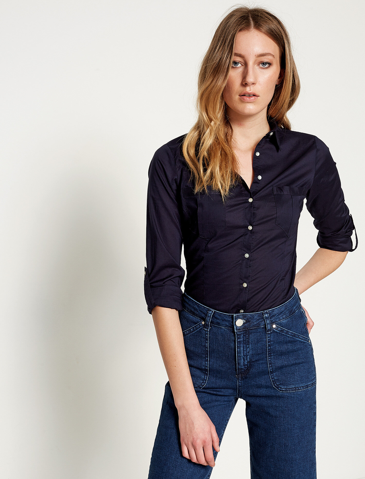   Cep Detaylı Gömlek