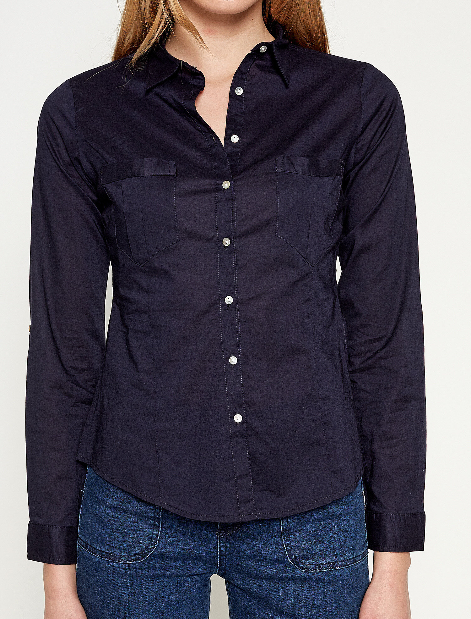   Cep Detaylı Gömlek