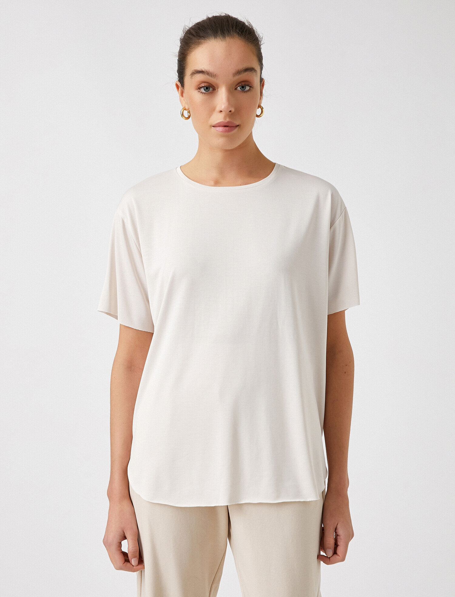   Bisiklet Yaka Kısa Kollu Tişört