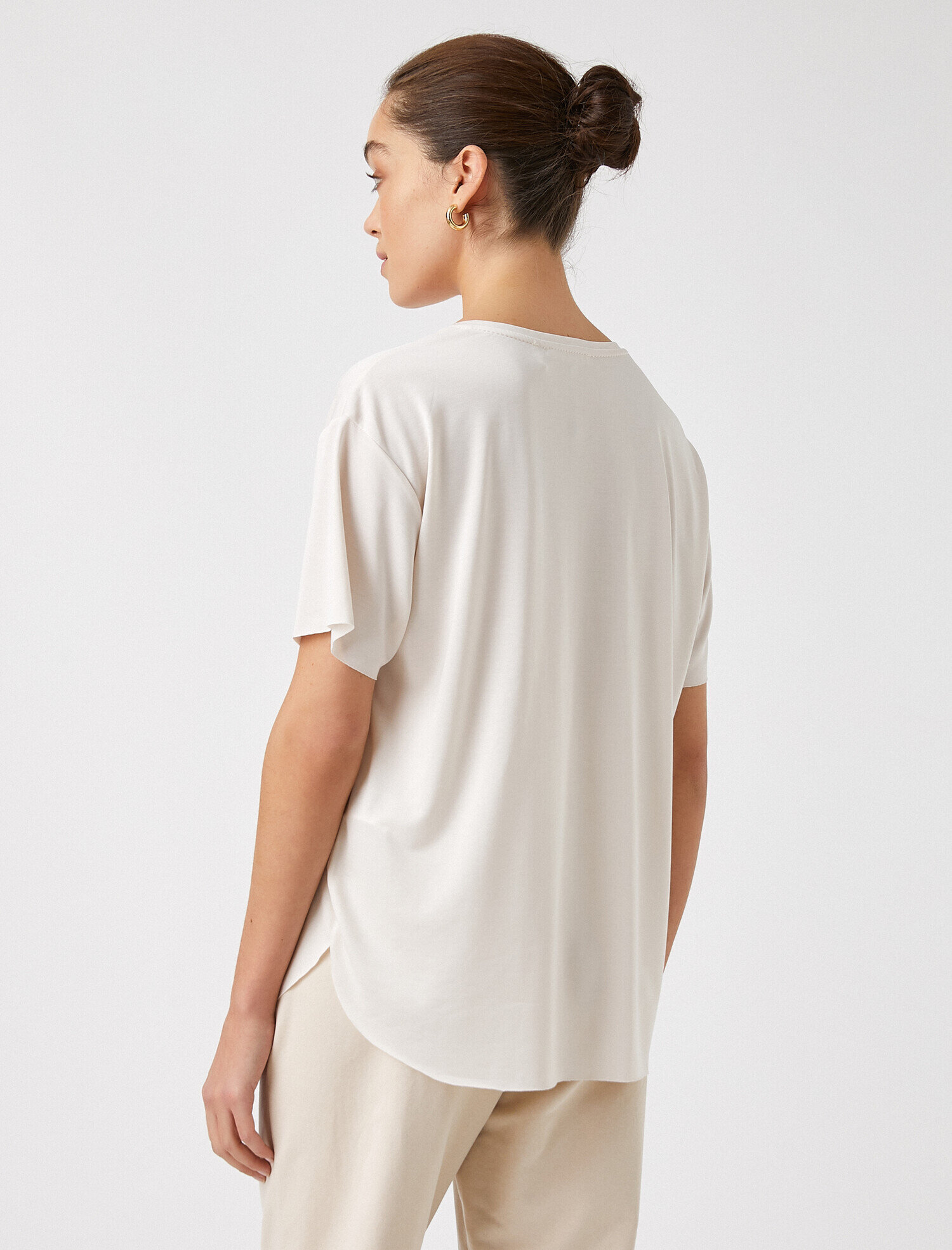   Bisiklet Yaka Kısa Kollu Tişört