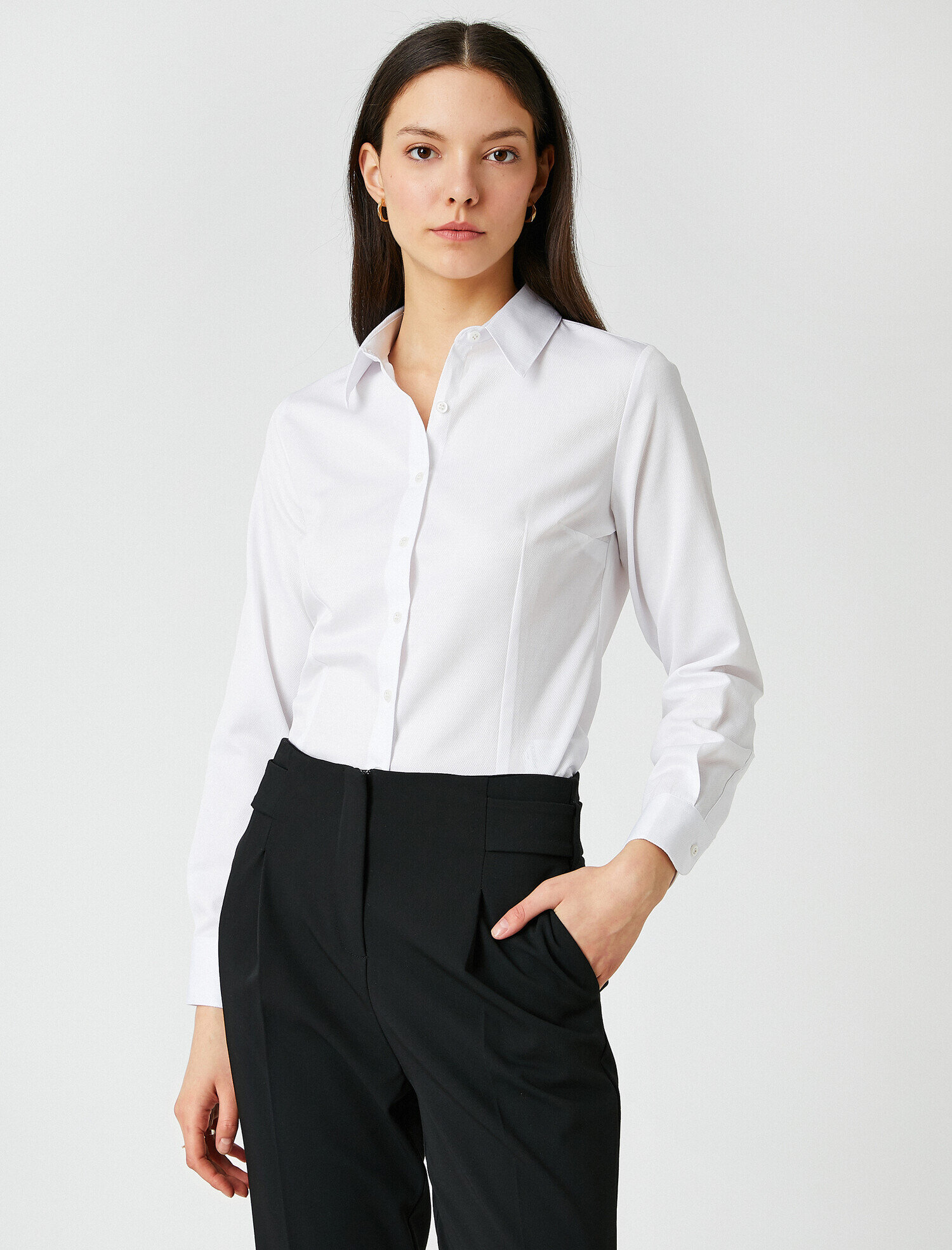   Uzun Kollu Basic Gömlek