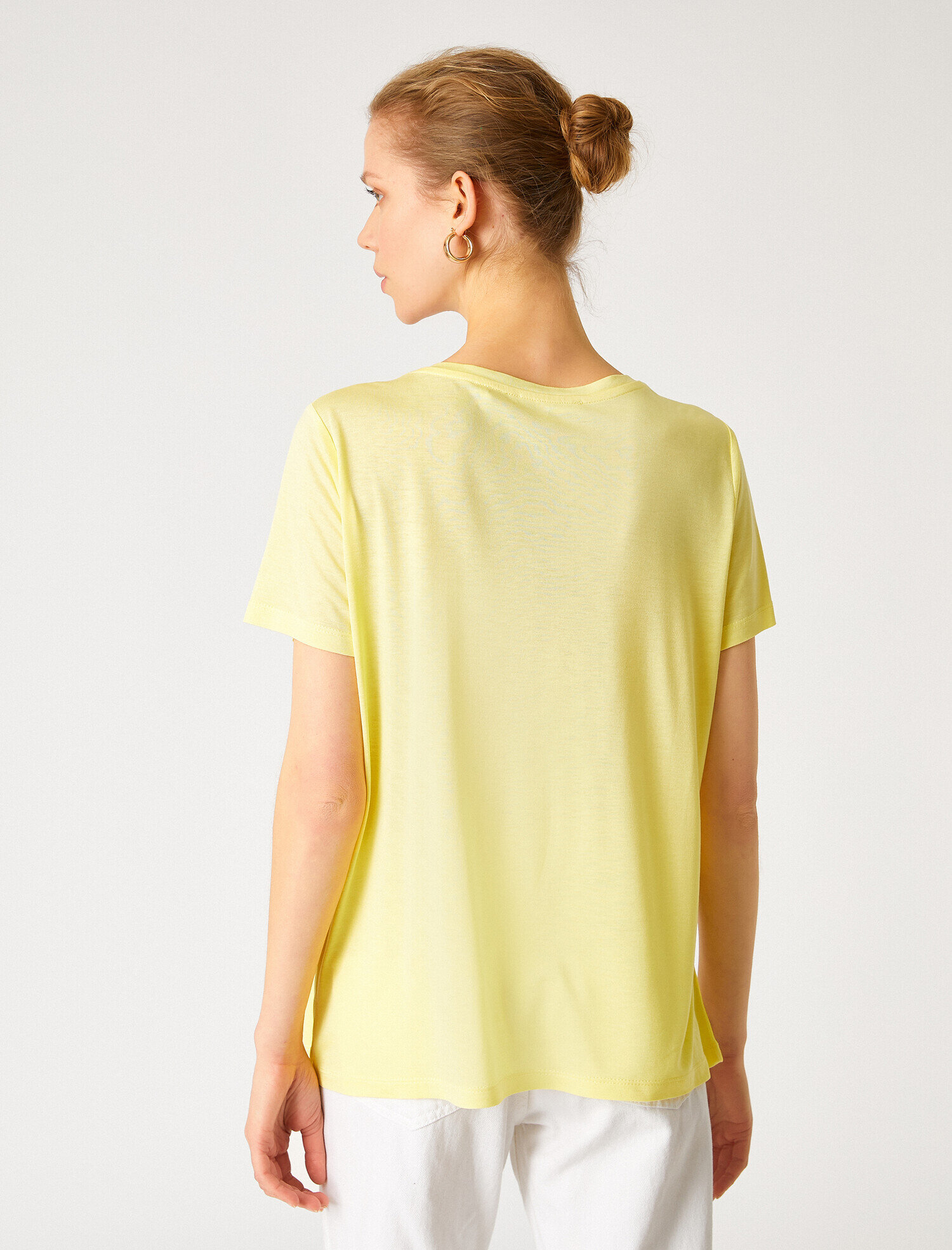   Bisiklet Yaka Kısa Kollu Basic Tişört