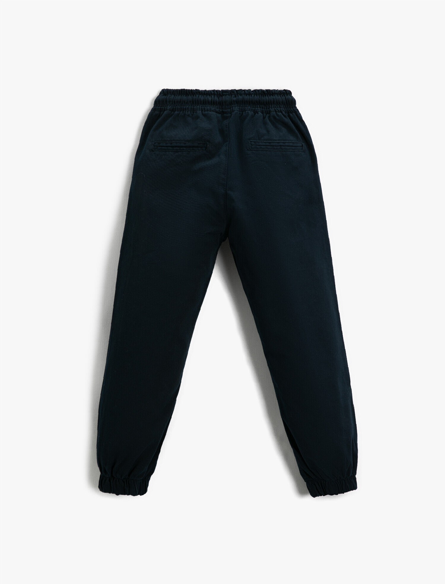  Erkek Çocuk Basic Jogger Pantolon Pamuklu Beli Bağcıklı