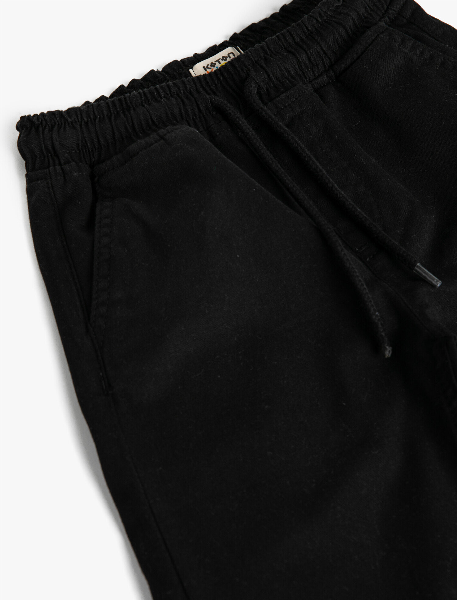  Erkek Çocuk Basic Jogger Pantolon Pamuklu Beli Bağcıklı