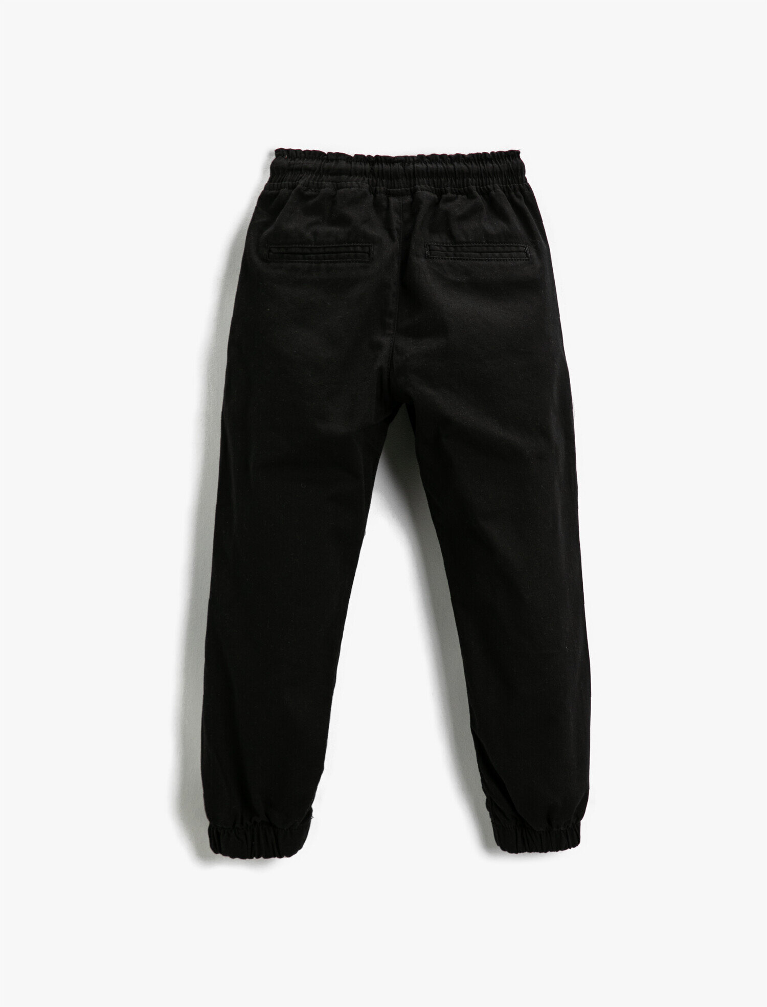  Erkek Çocuk Basic Jogger Pantolon Pamuklu Beli Bağcıklı