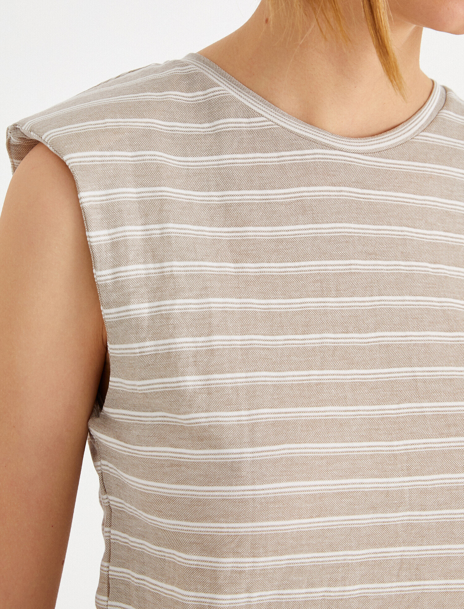   Bisiklet Yaka Çizgili Atlet