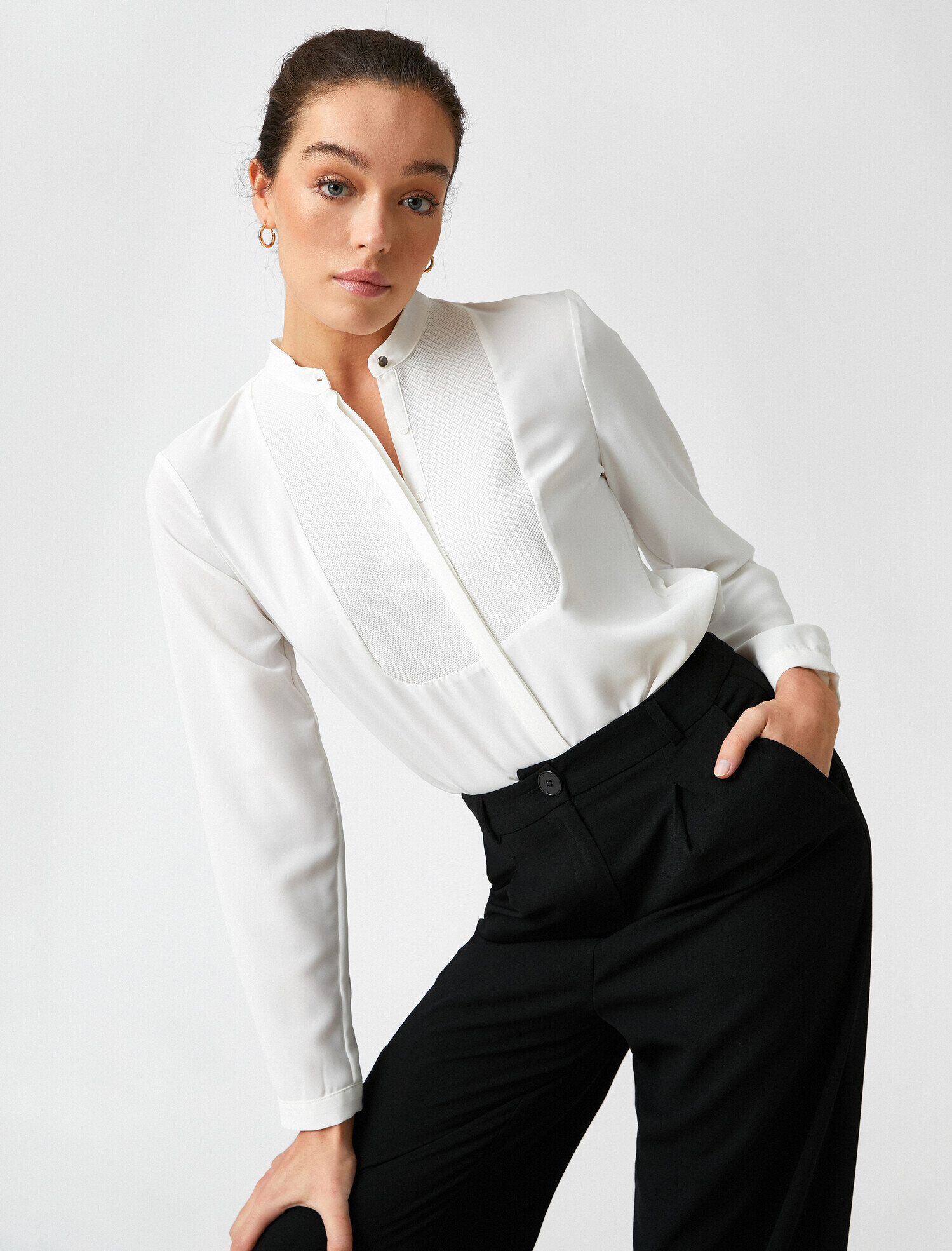   Hakim Yaka Uzun Kollu Gömlek