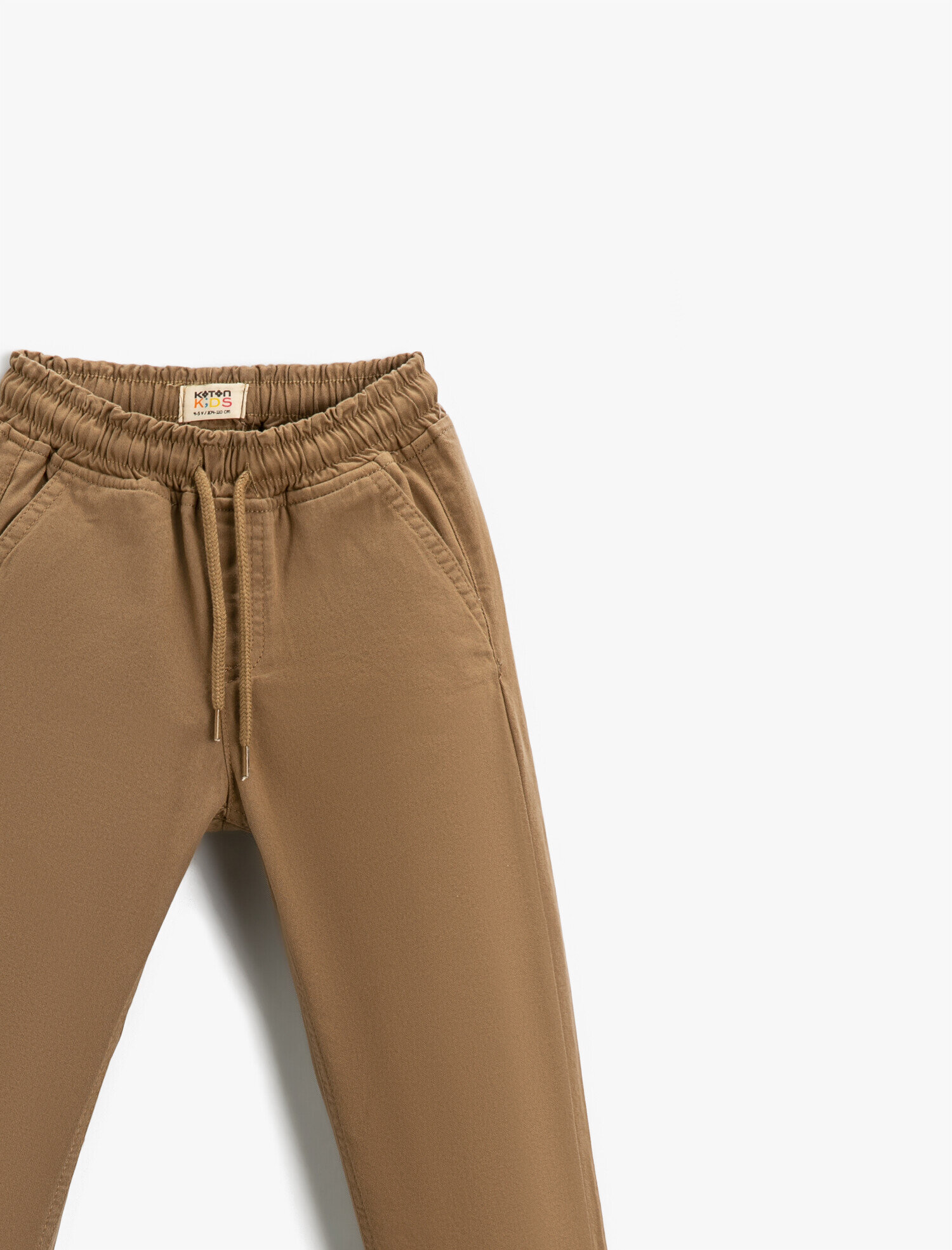  Erkek Çocuk Basic Jogger Pantolon Pamuklu Beli Bağcıklı