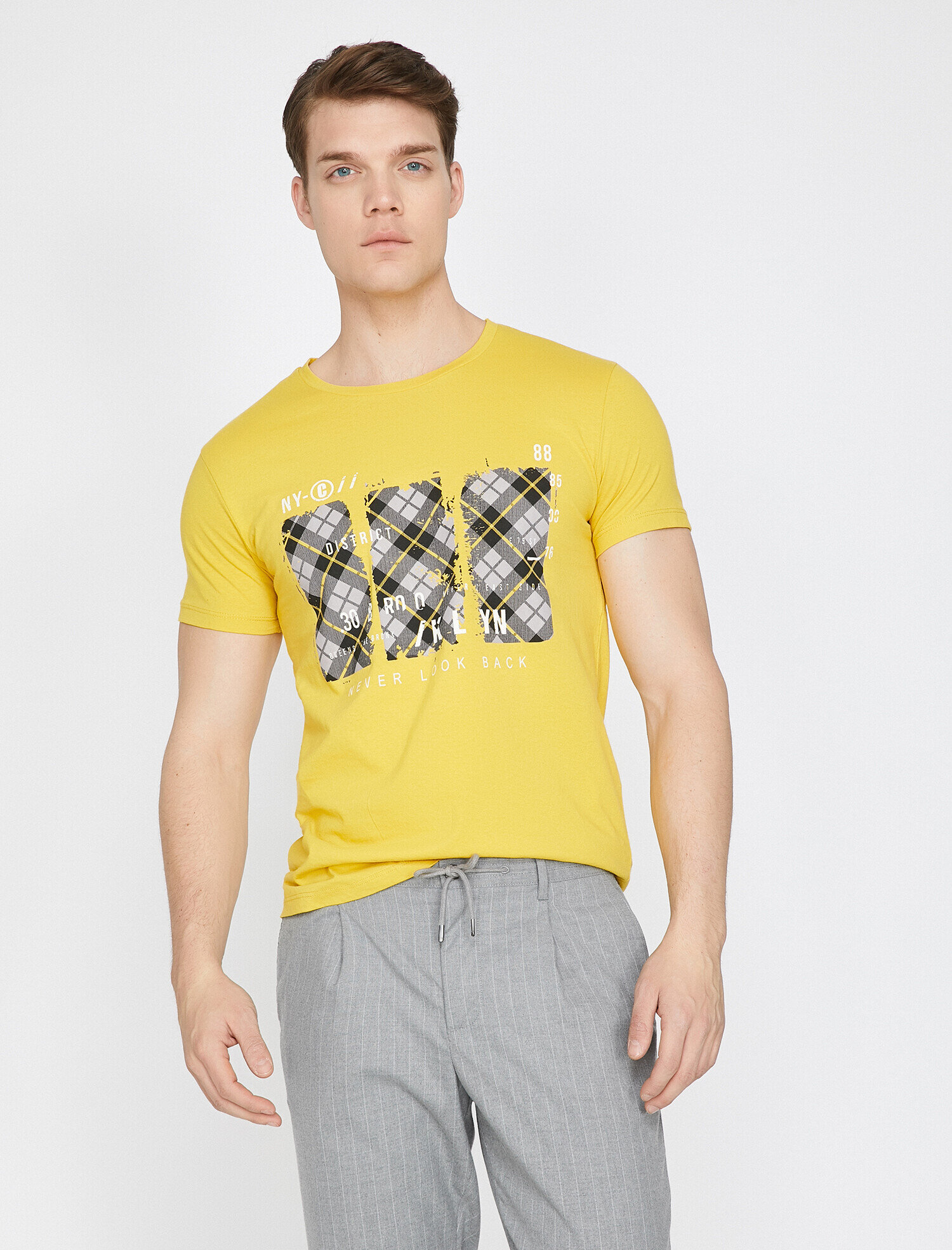   Baskılı Tişört Kısa Kollu