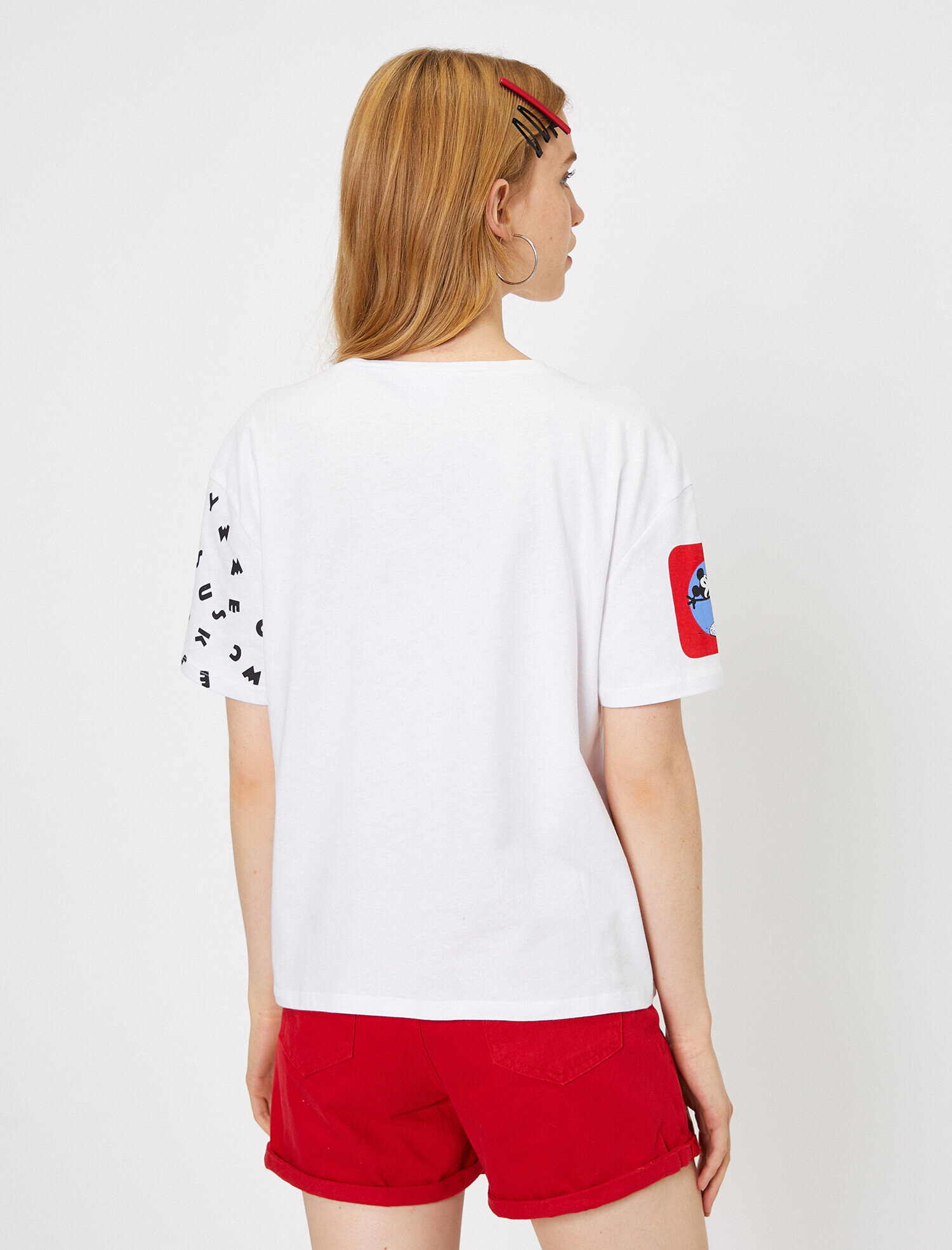   Mickey Lisanslı Baskılı Tişört