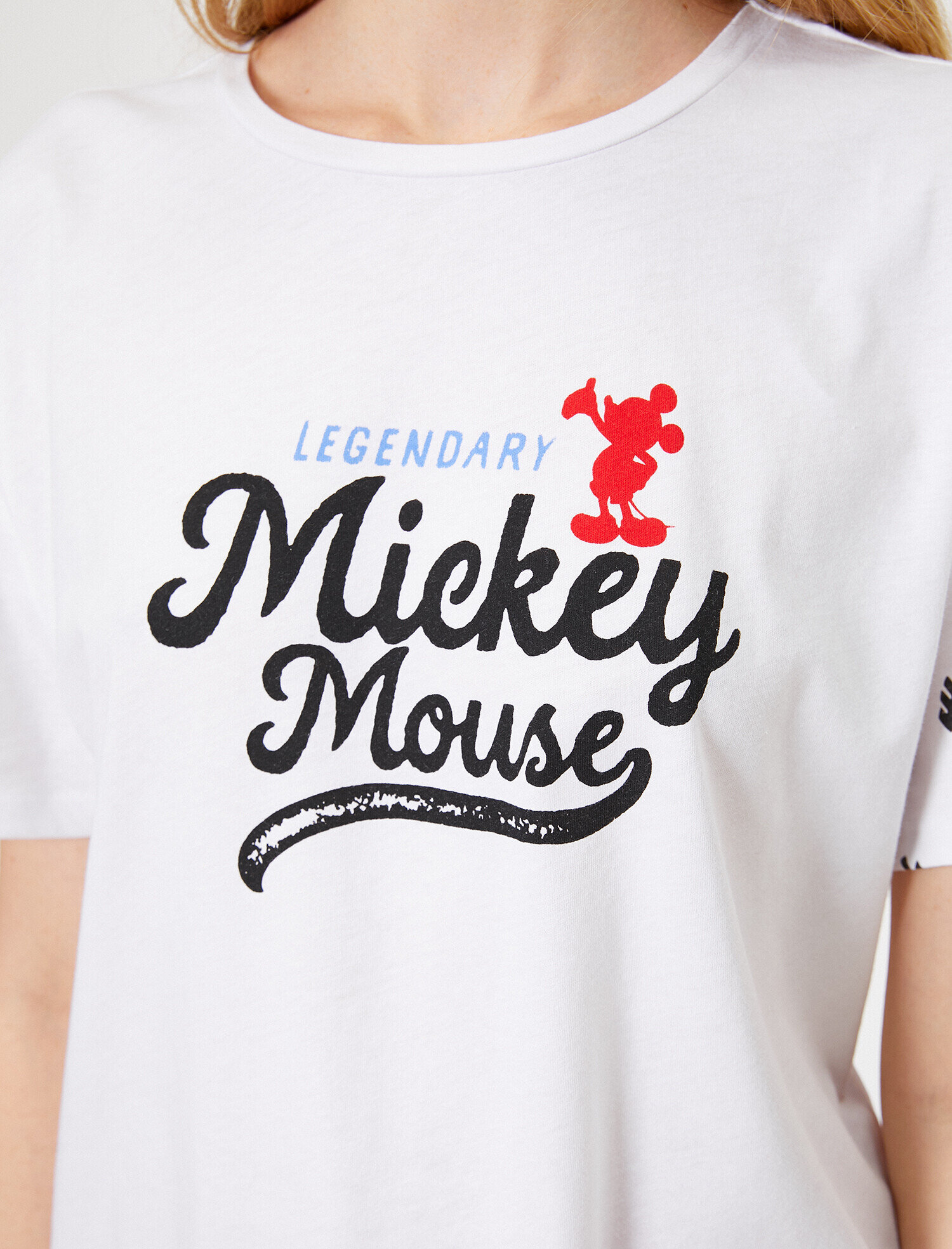   Mickey Lisanslı Baskılı Tişört