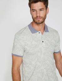 Polo Yaka Kontrast Yaka Süprem Kumaş Slim Fit Tişört