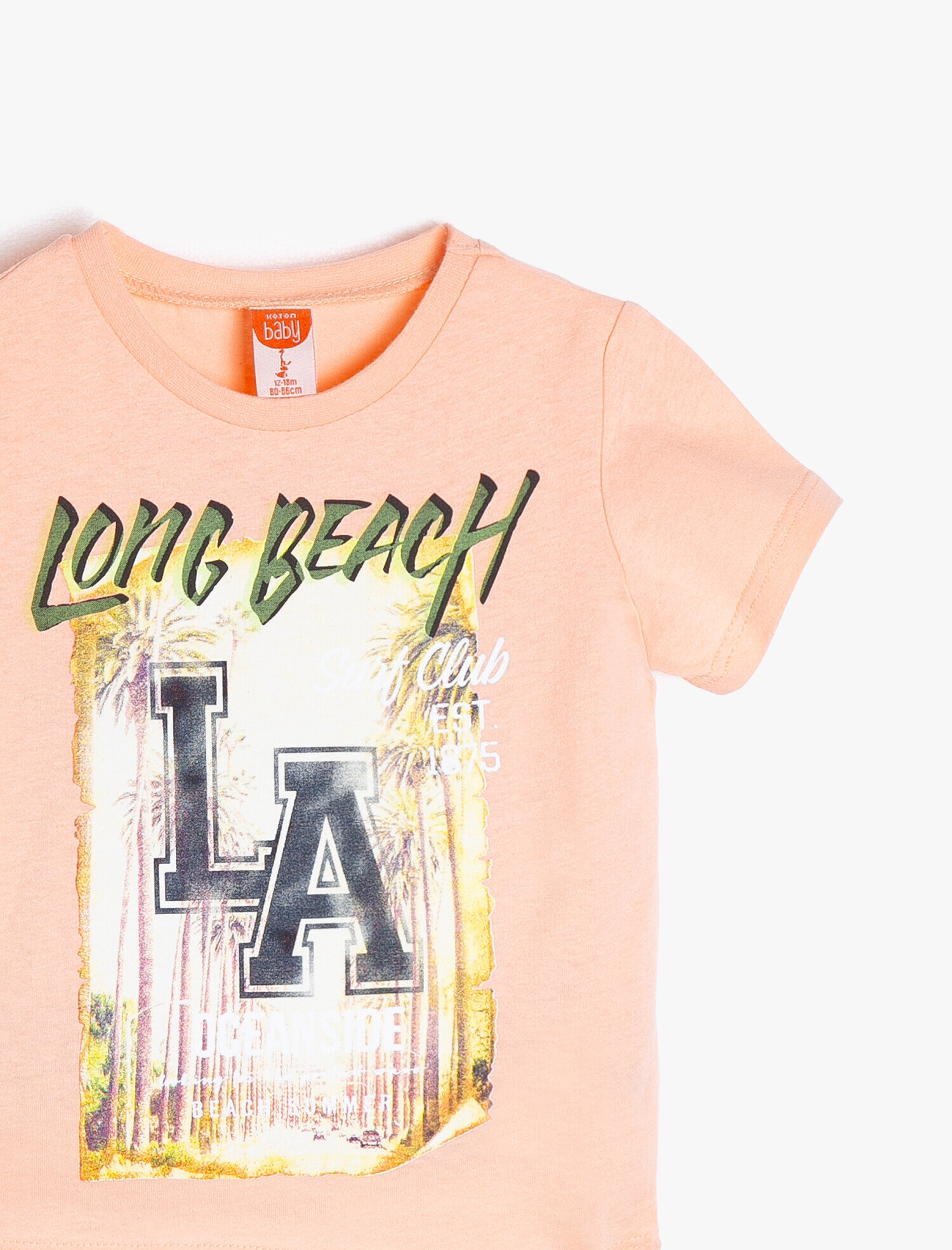  Erkek Bebek Yazılı Baskılı Tişört