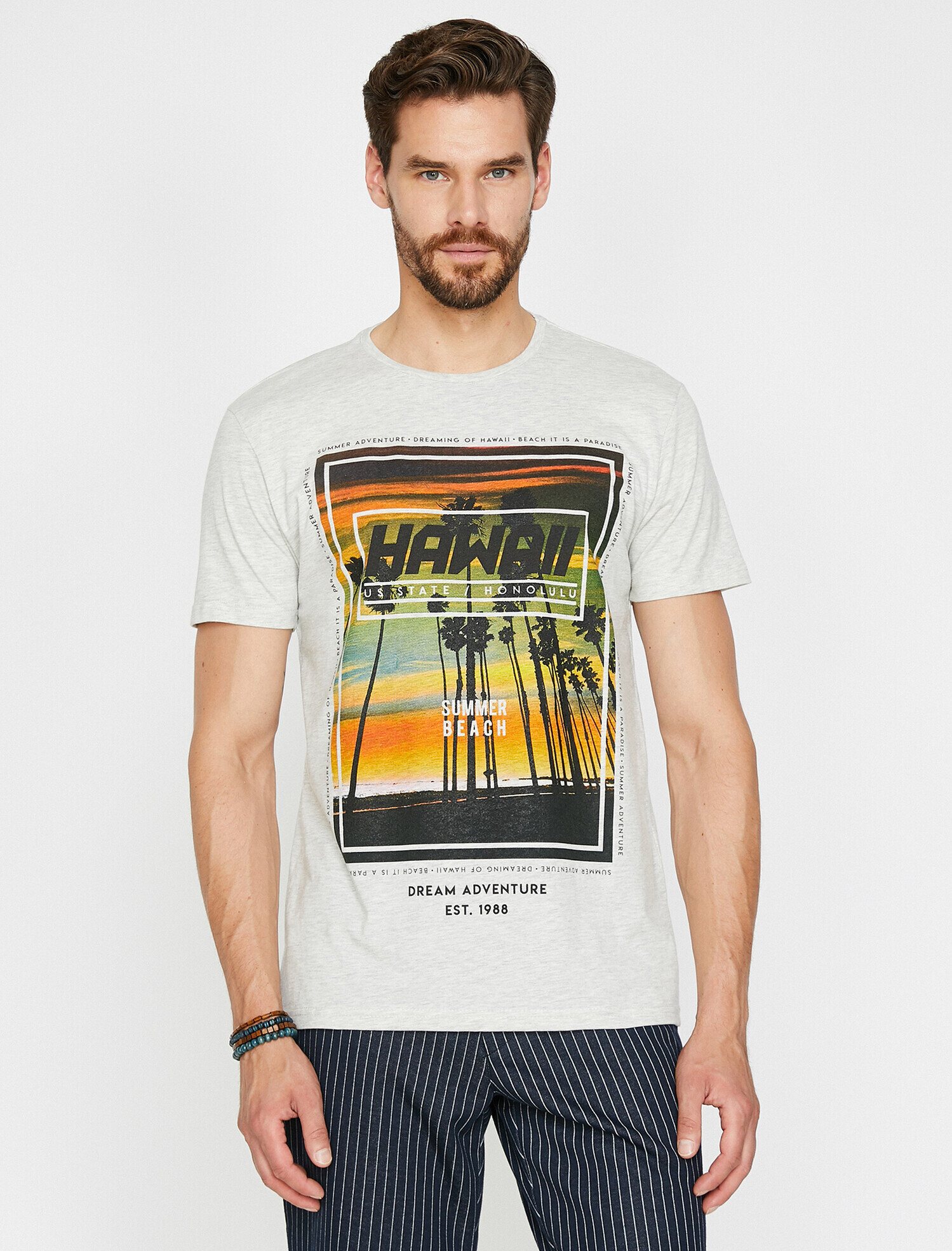   Baskılı Tişört Kısa Kollu