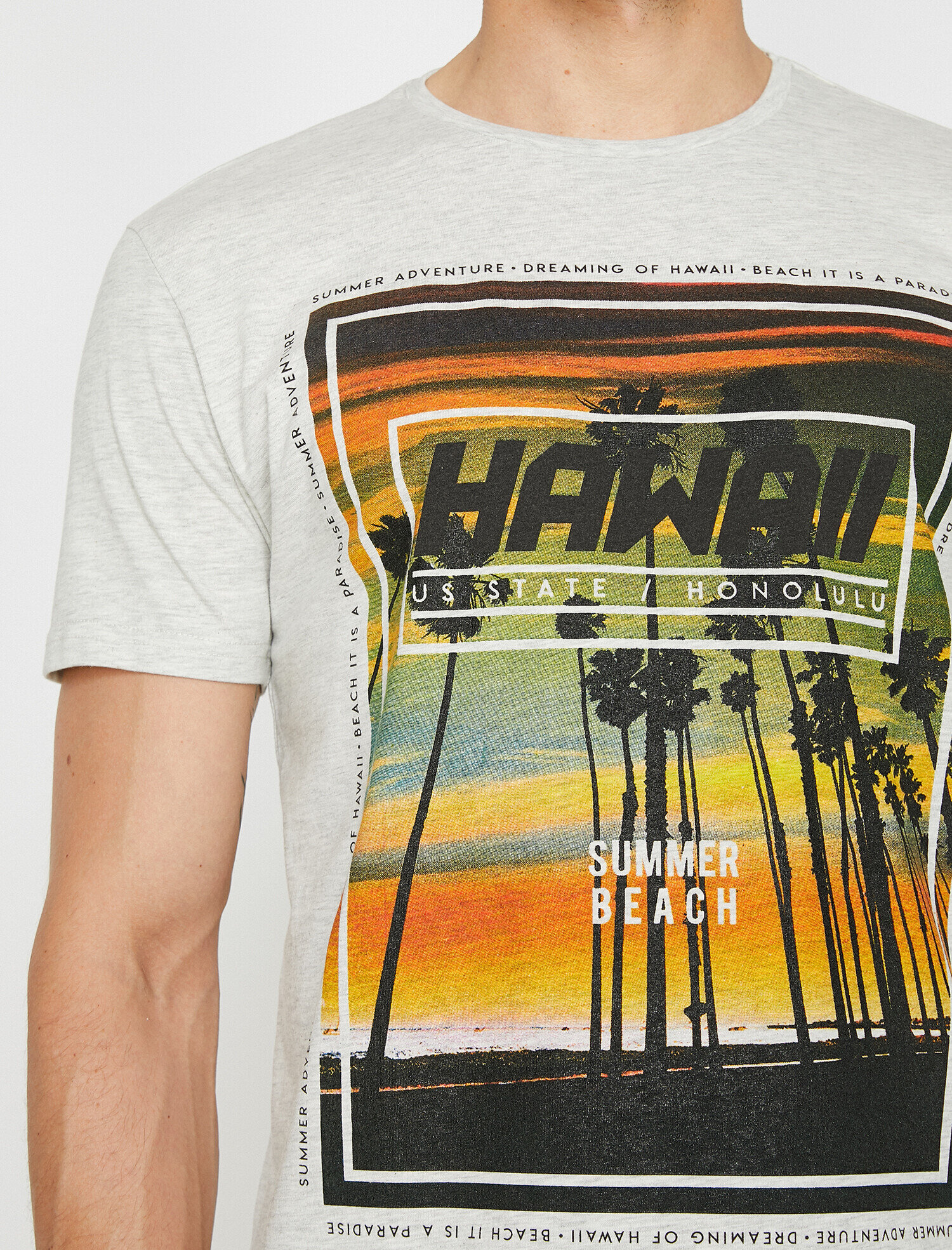   Baskılı Tişört Kısa Kollu