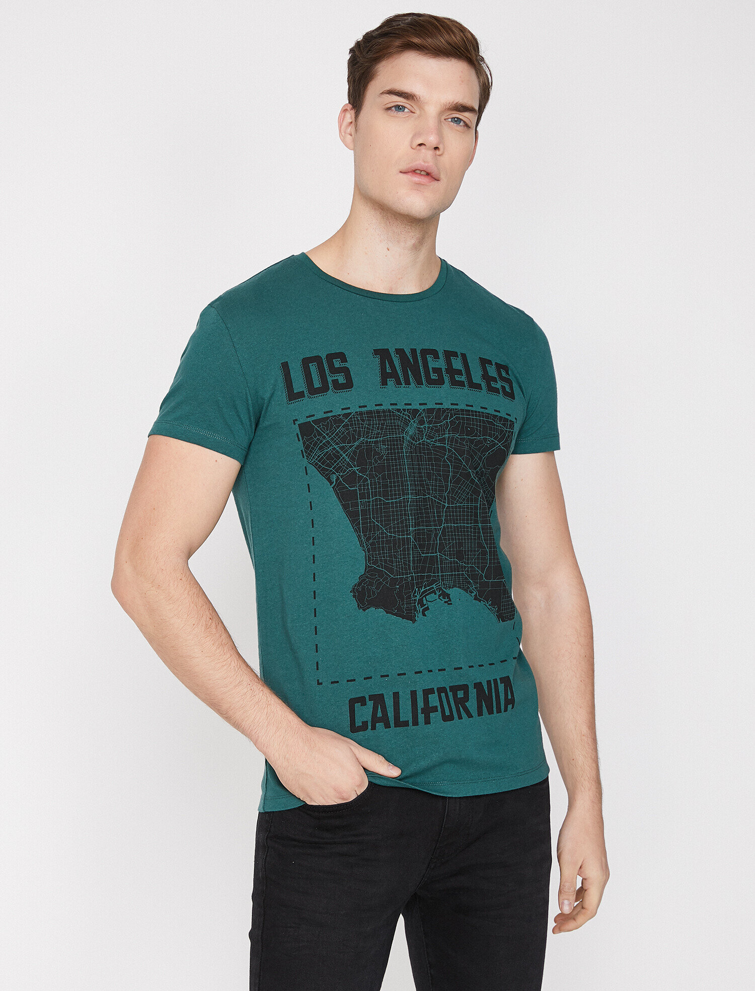   Baskılı Tişört Kısa Kollu