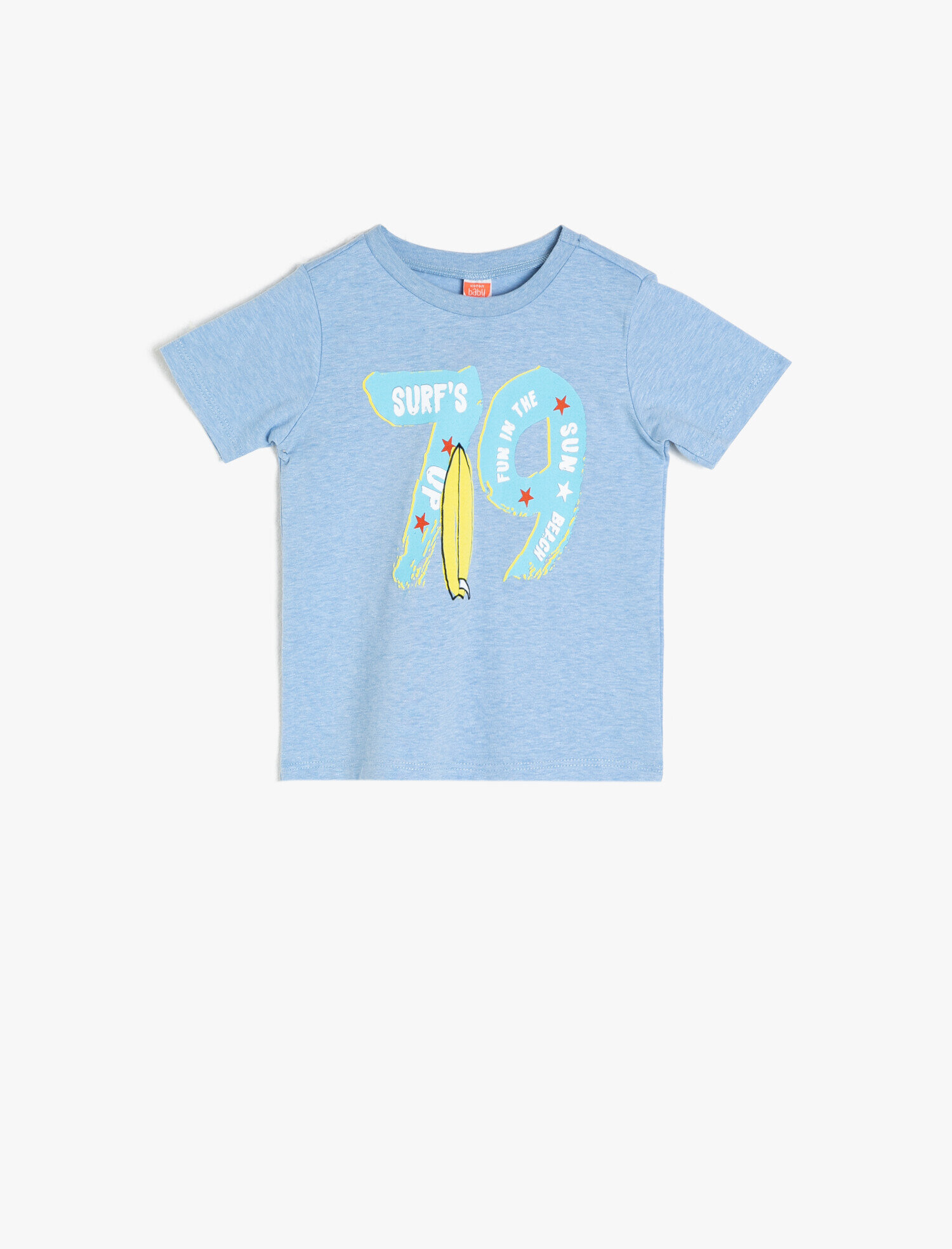  Erkek Bebek Baskılı Tişört Kısa Kollu