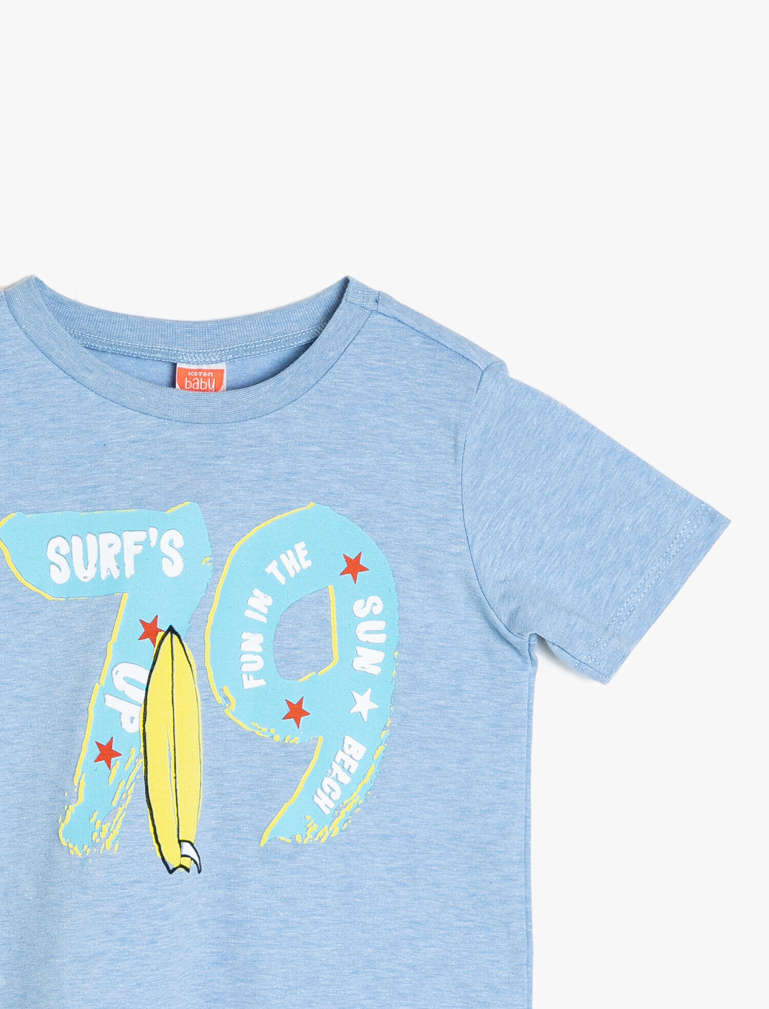  Erkek Bebek Baskılı Tişört Kısa Kollu