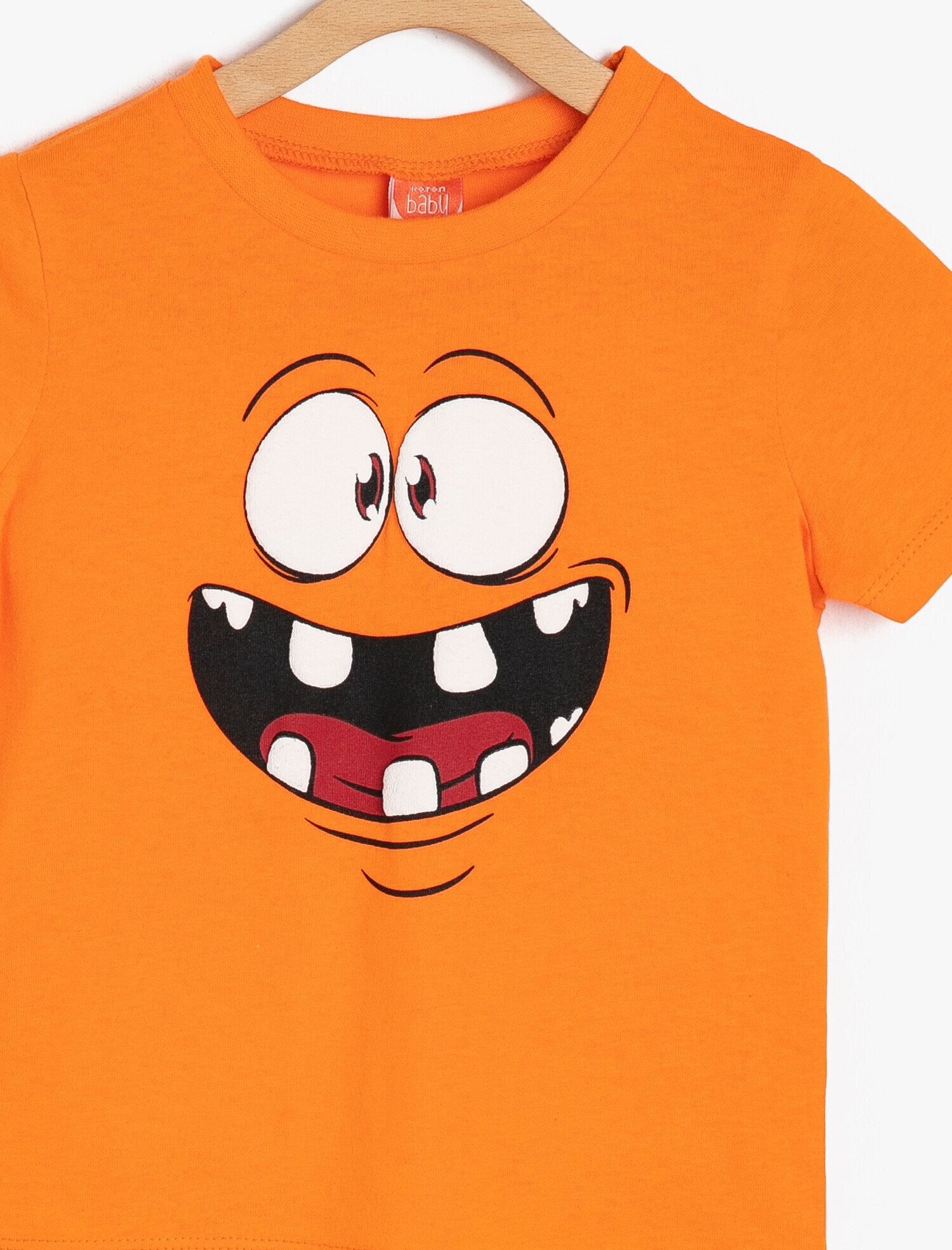  Erkek Bebek Baskılı Tişört Kısa Kollu