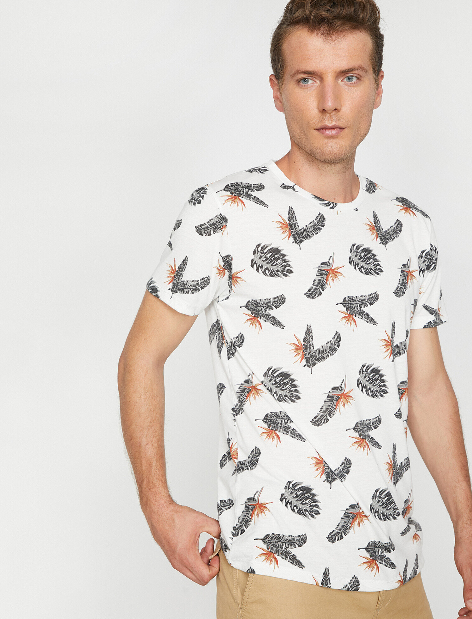   Baskılı Tişört Kısa Kollu