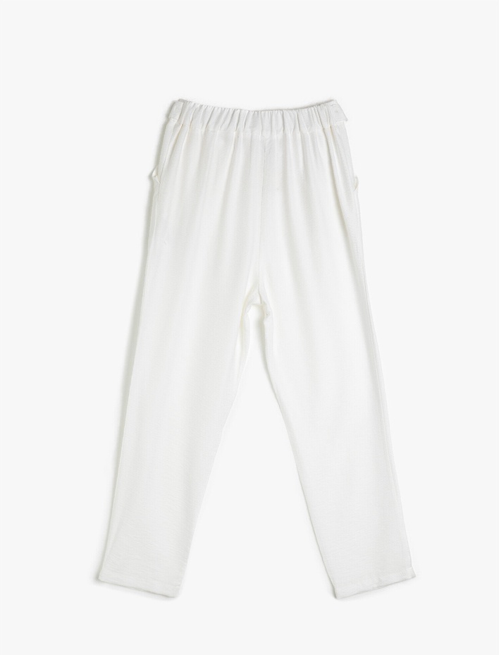  Kemerli Yüksek Bel Pantolon