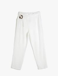 Kemerli Yüksek Bel Pantolon