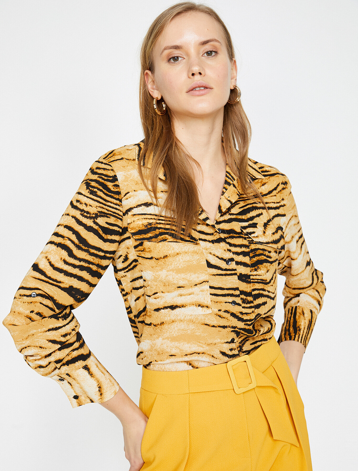   Zebra Desenli Gömlek