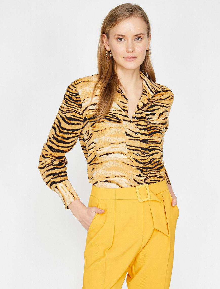   Zebra Desenli Gömlek