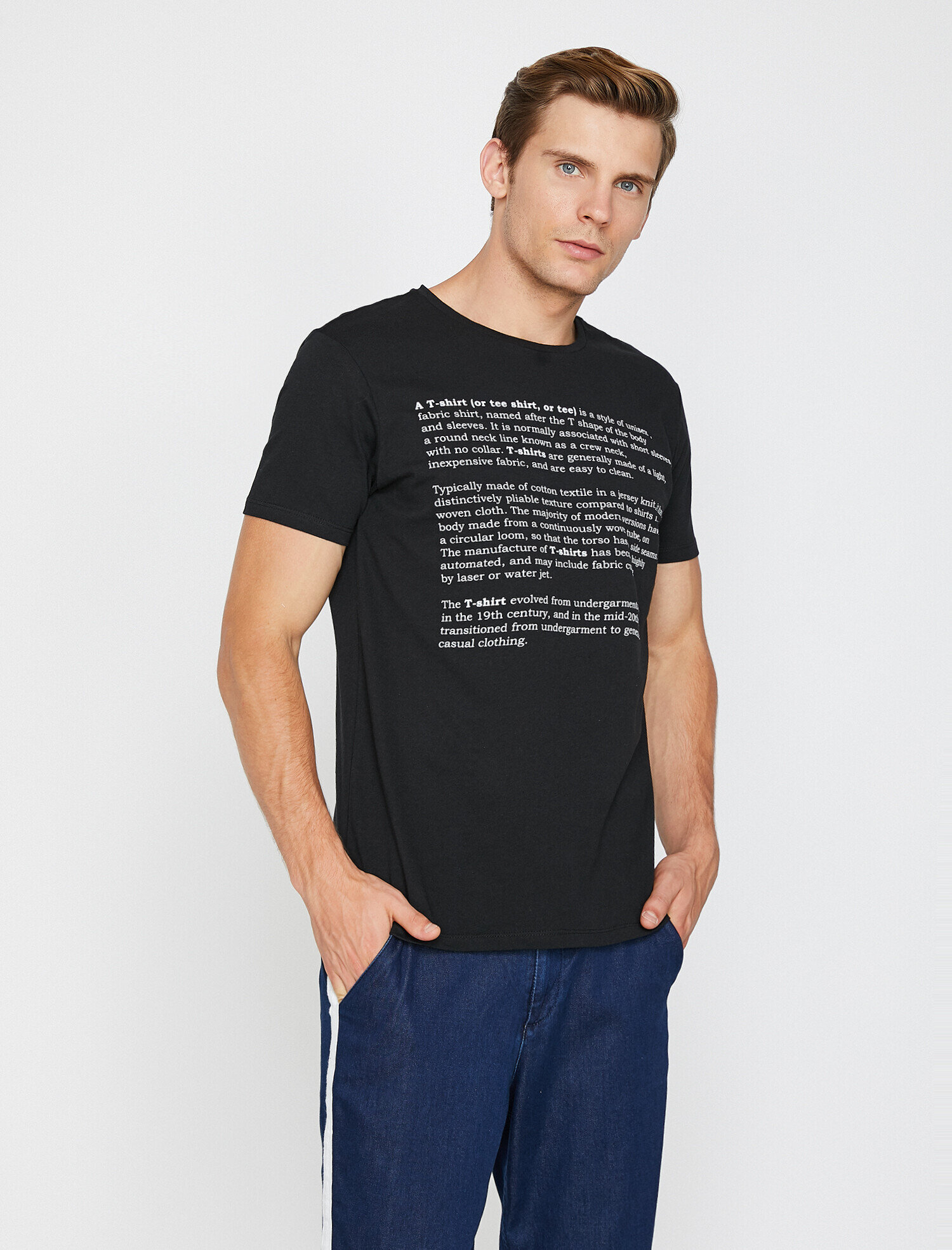   Baskılı Tişört Kısa Kollu