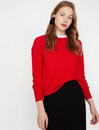 Bisiklet Yaka Triko Kazak