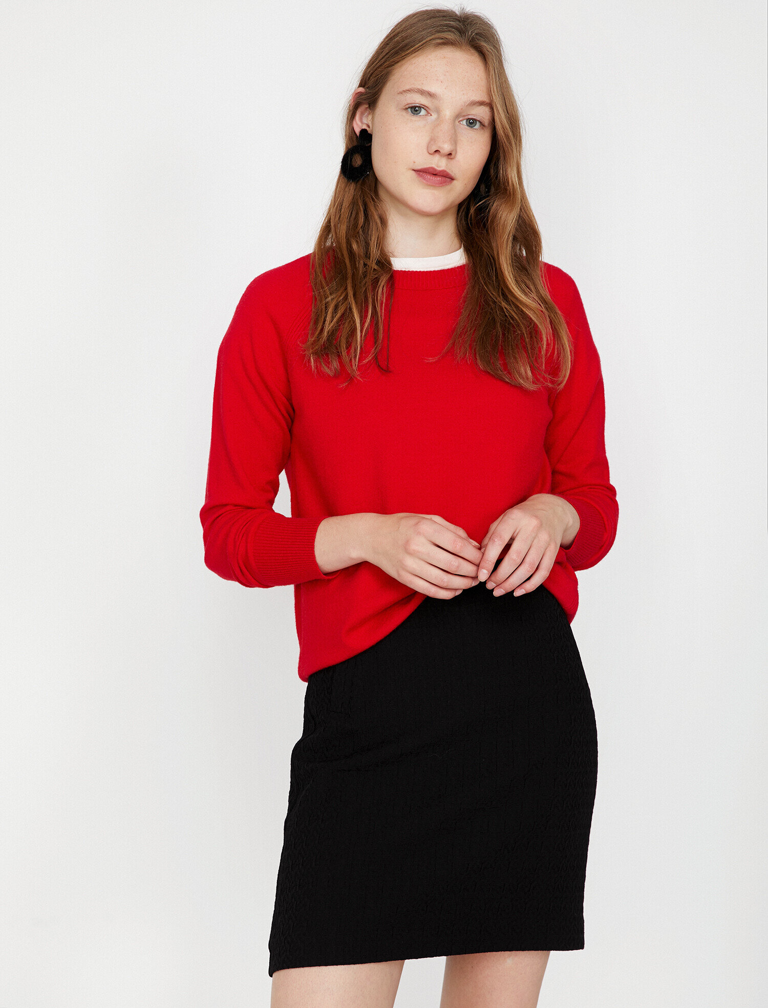   Bisiklet Yaka Triko Kazak