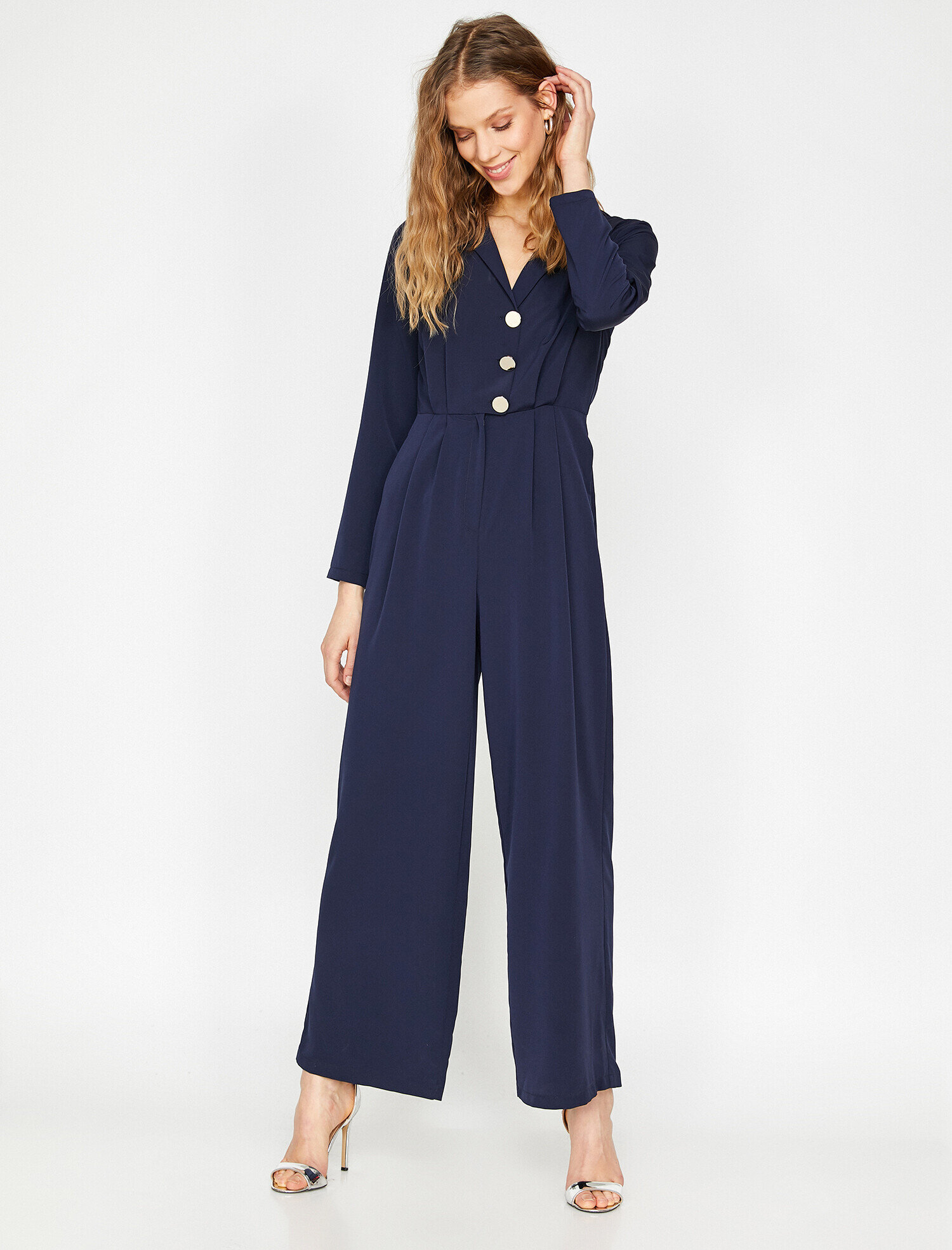 Düğme Detaylı Tulum