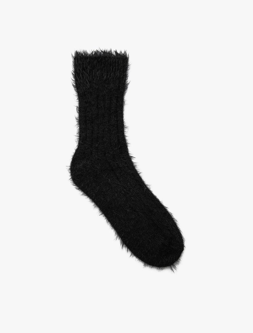  Kadın Pelüş Soket Çorap