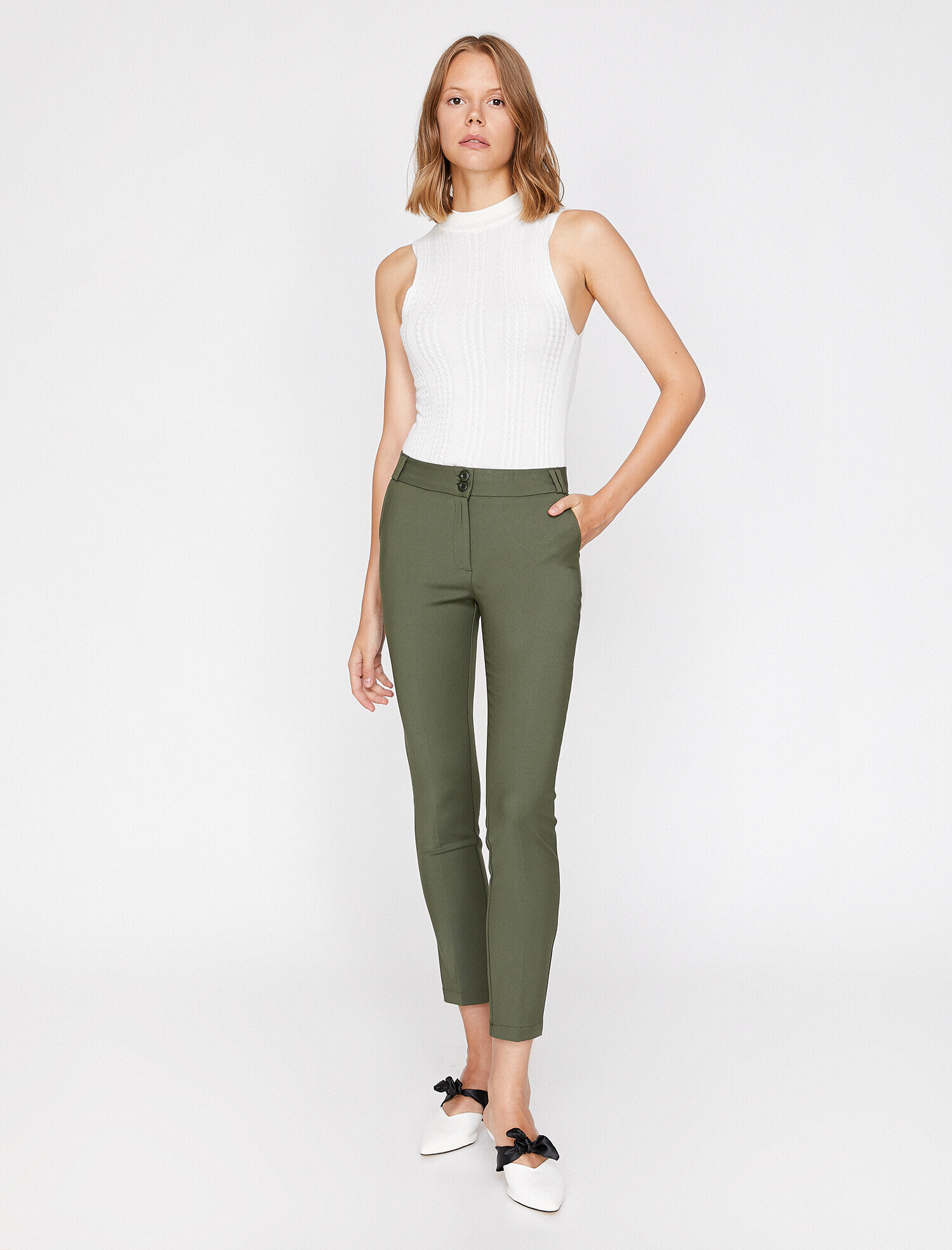   Cep Detaylı Pantolon