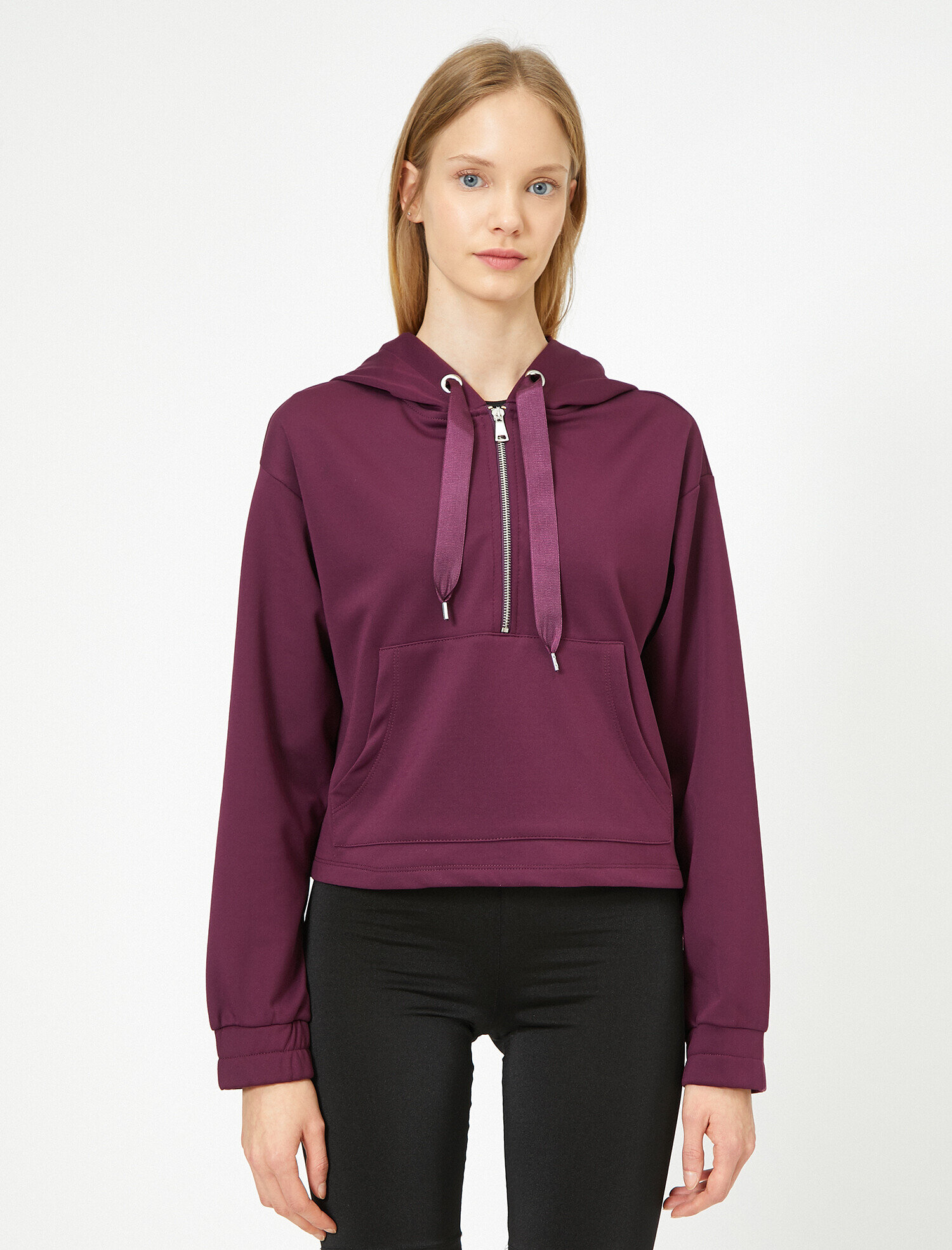   Spor Kapşonlu Sweatshirt