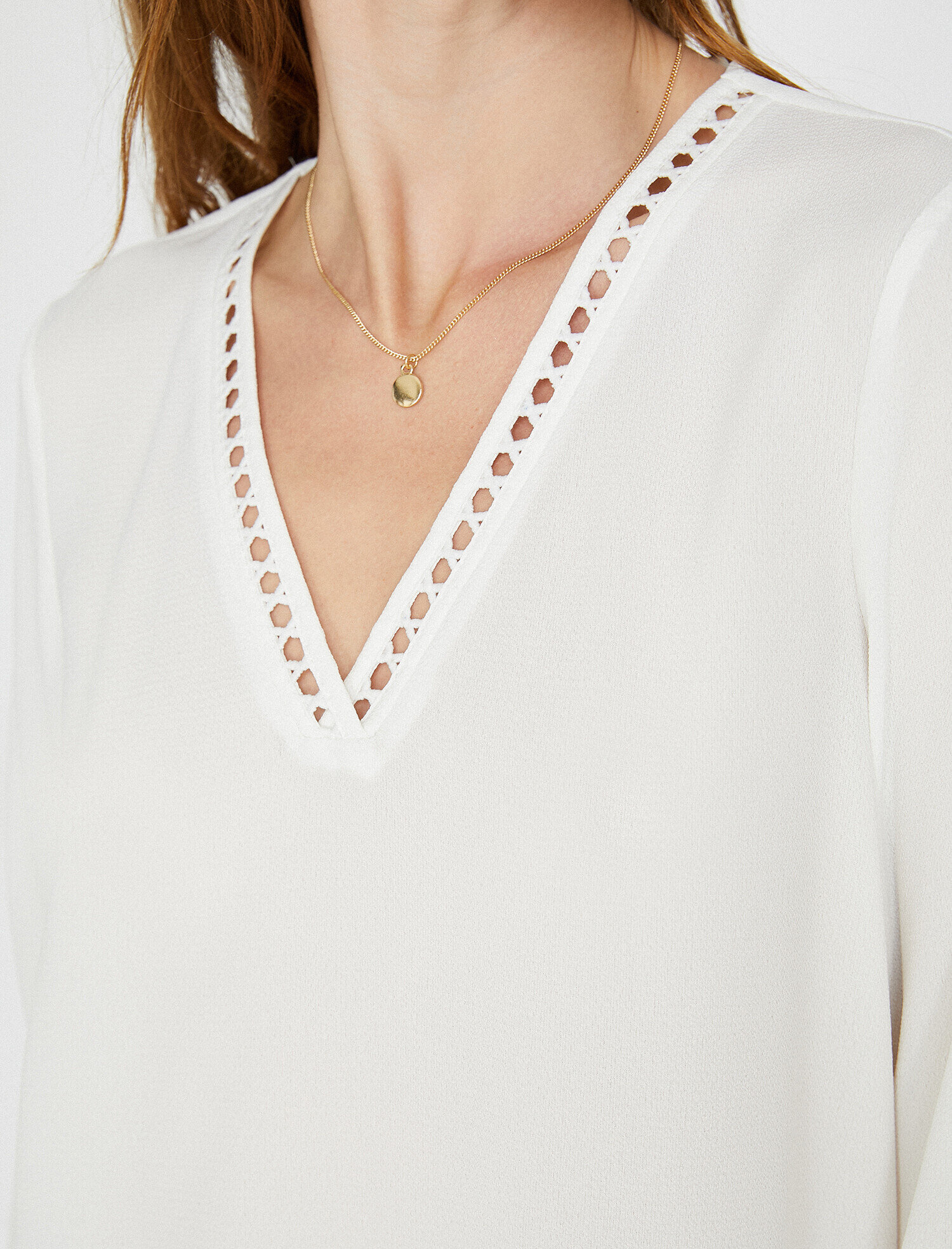   Dantel Detaylı Bluz