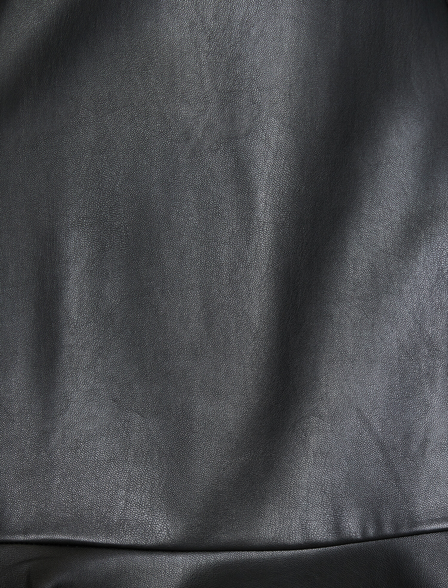   Deri Görünümlü Elbise