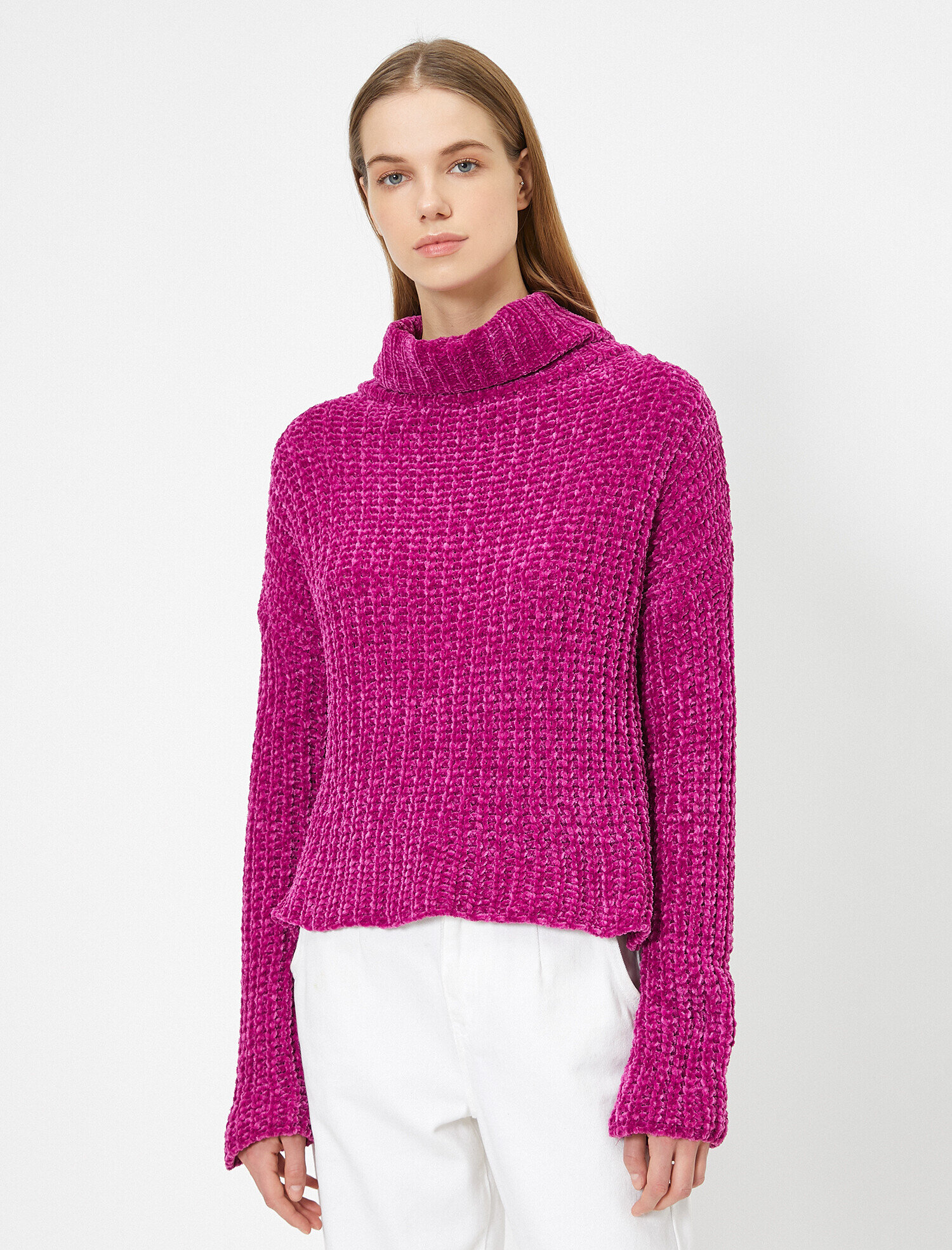   Örgülü Triko Kazak