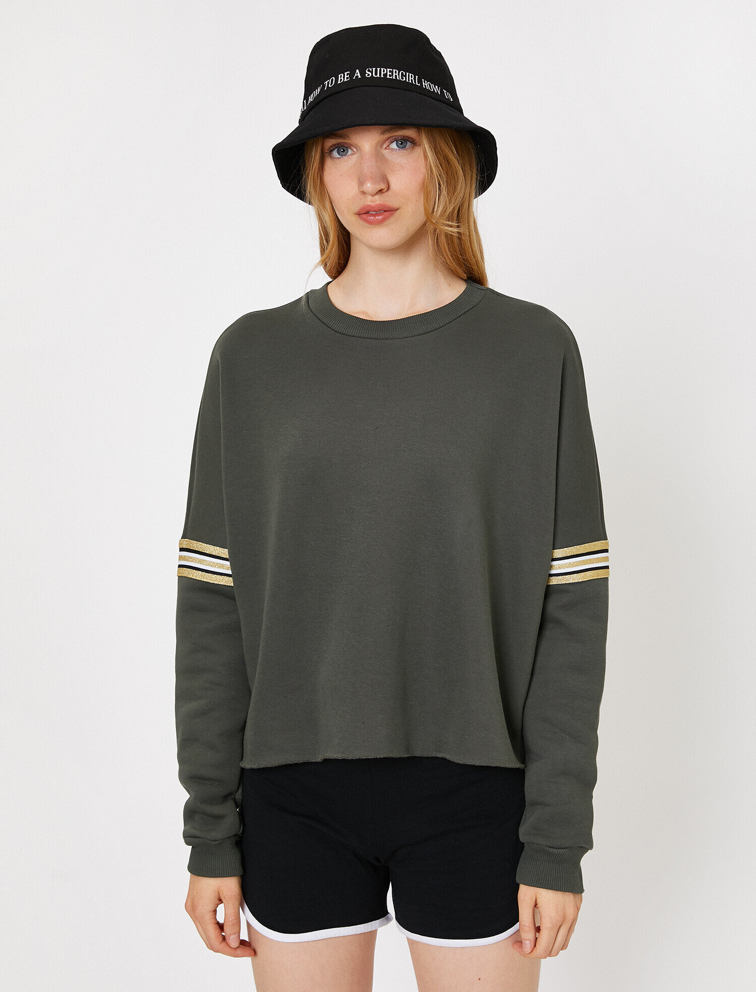   Yazılı Baskılı Sweatshirt