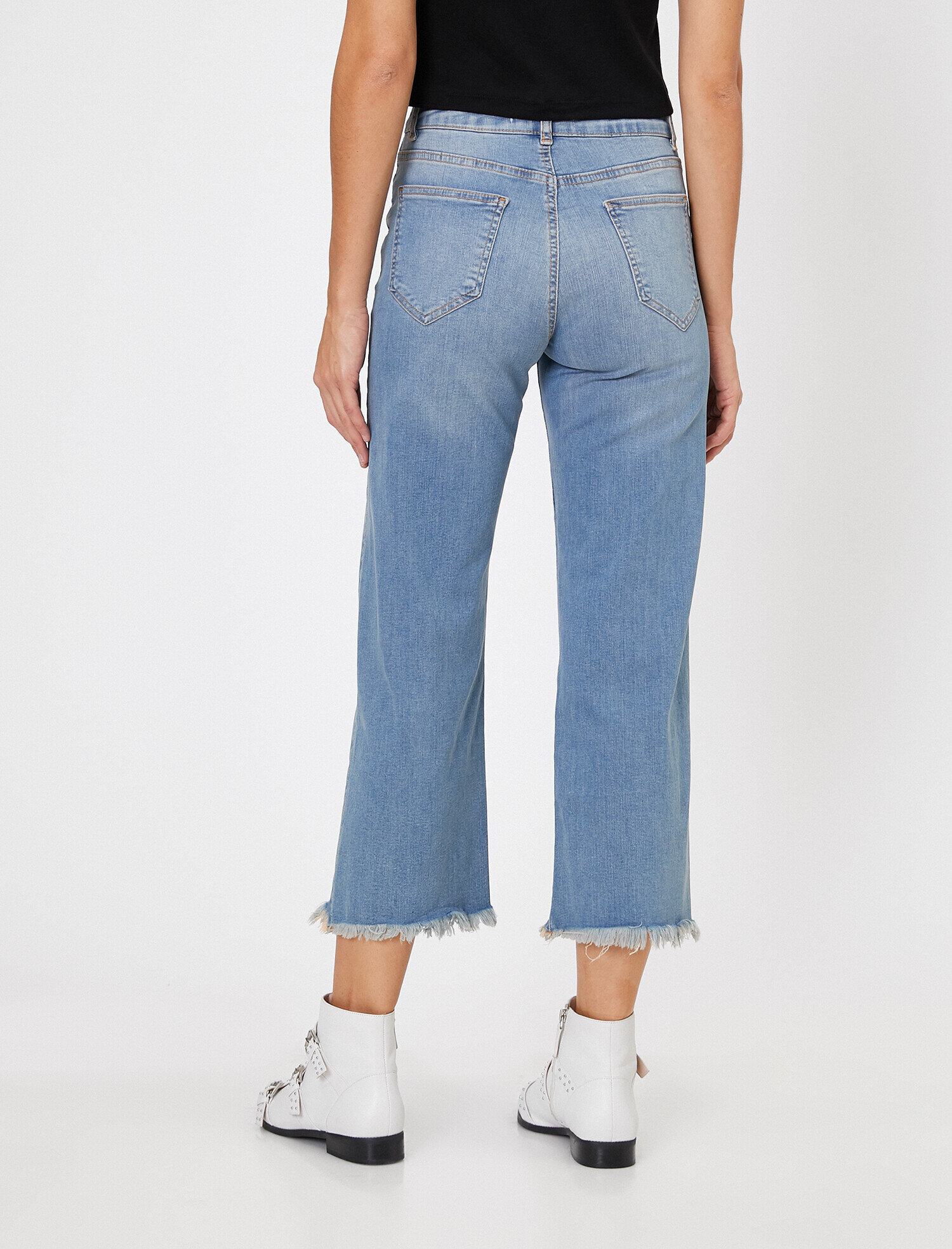 Bianca Jean - Yüksek Bel Rahat Kesim Geniş Paça Pantolon