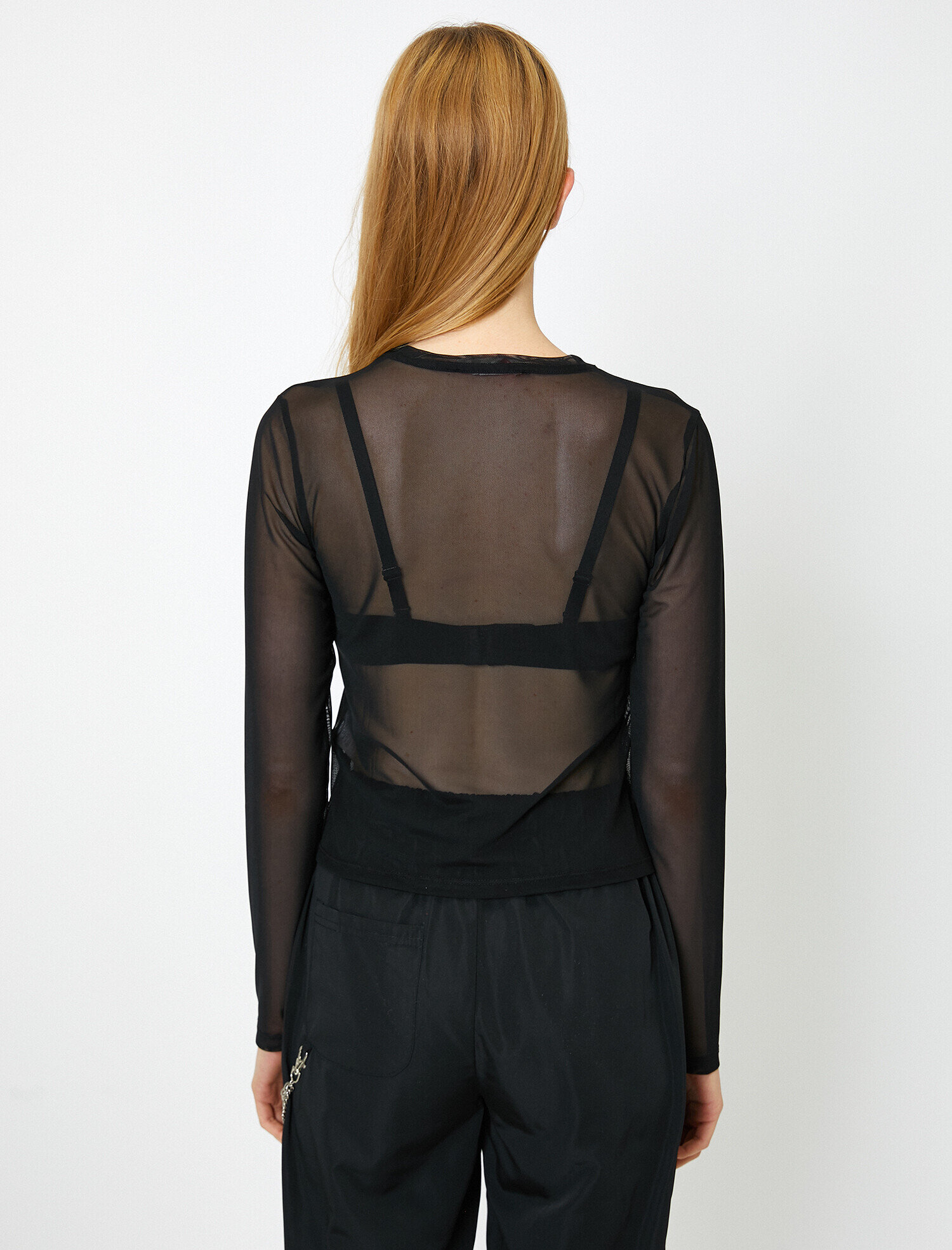 Tül Detaylı Tişört