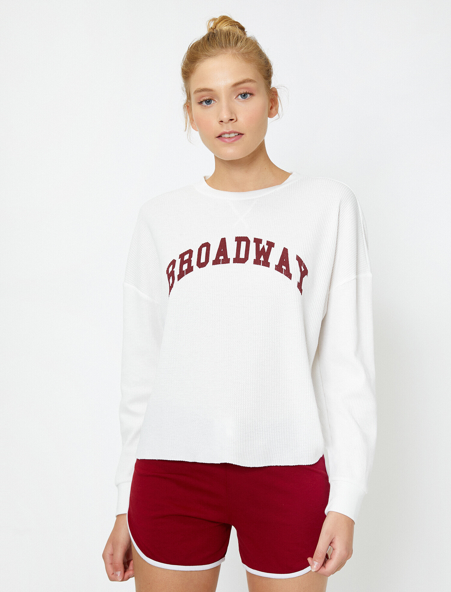   Yazılı Baskılı Sweatshirt