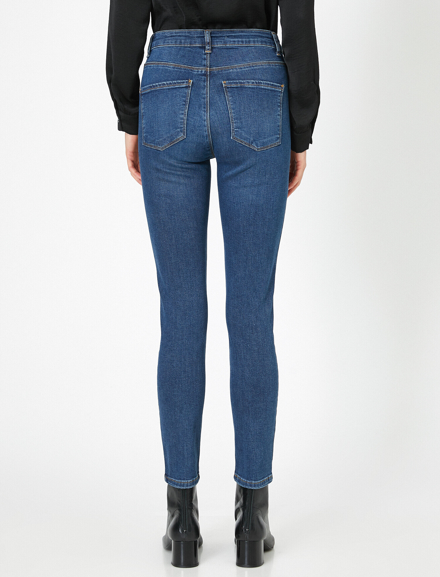   Carmen Jean - Yüksek Bel Dar Kesim Dar Paça Pantolon