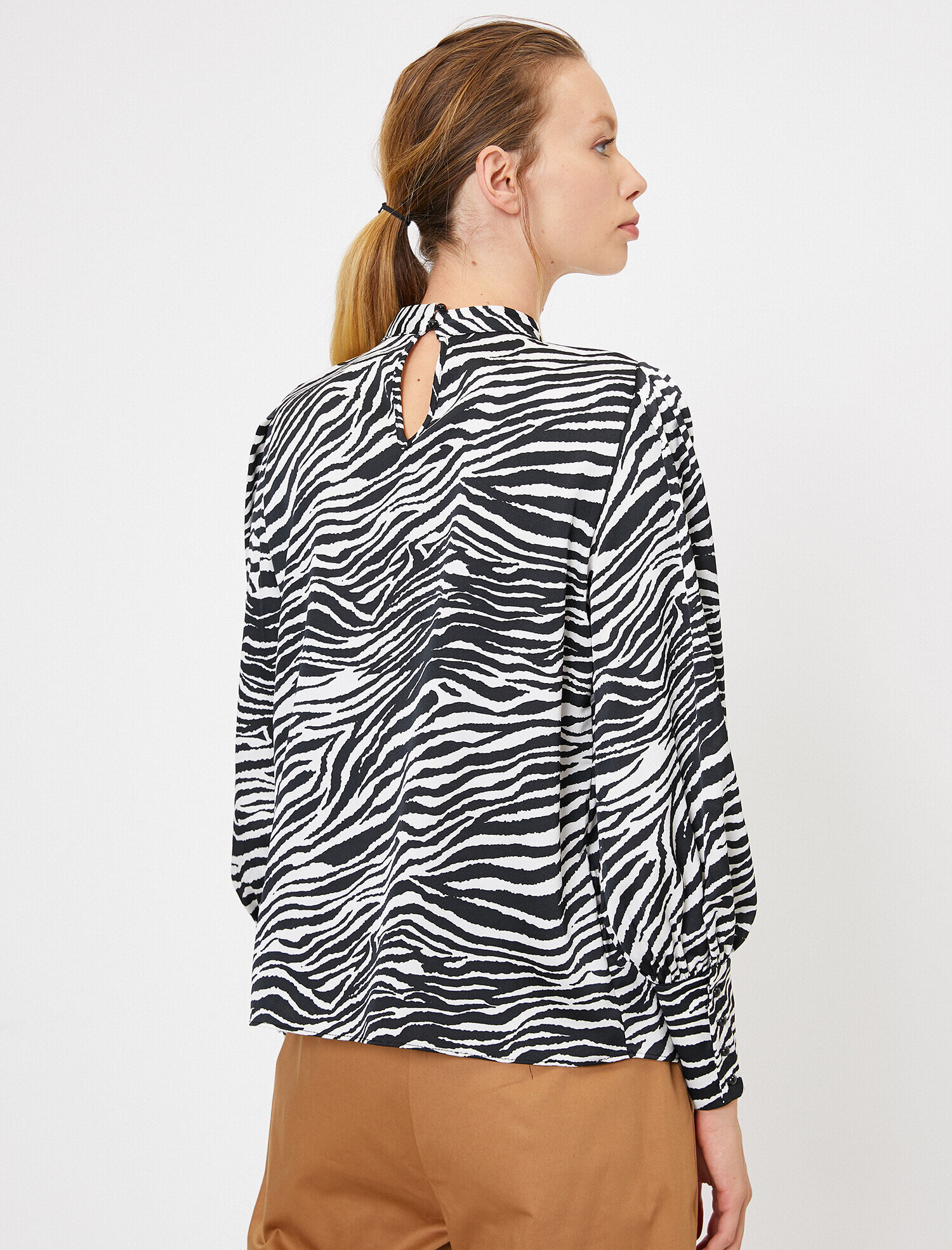 Zebra Desenli Bluz
