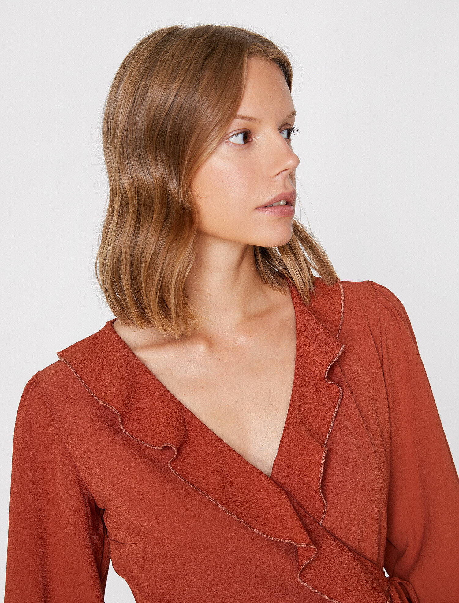 Fırfır Detaylı Bluz