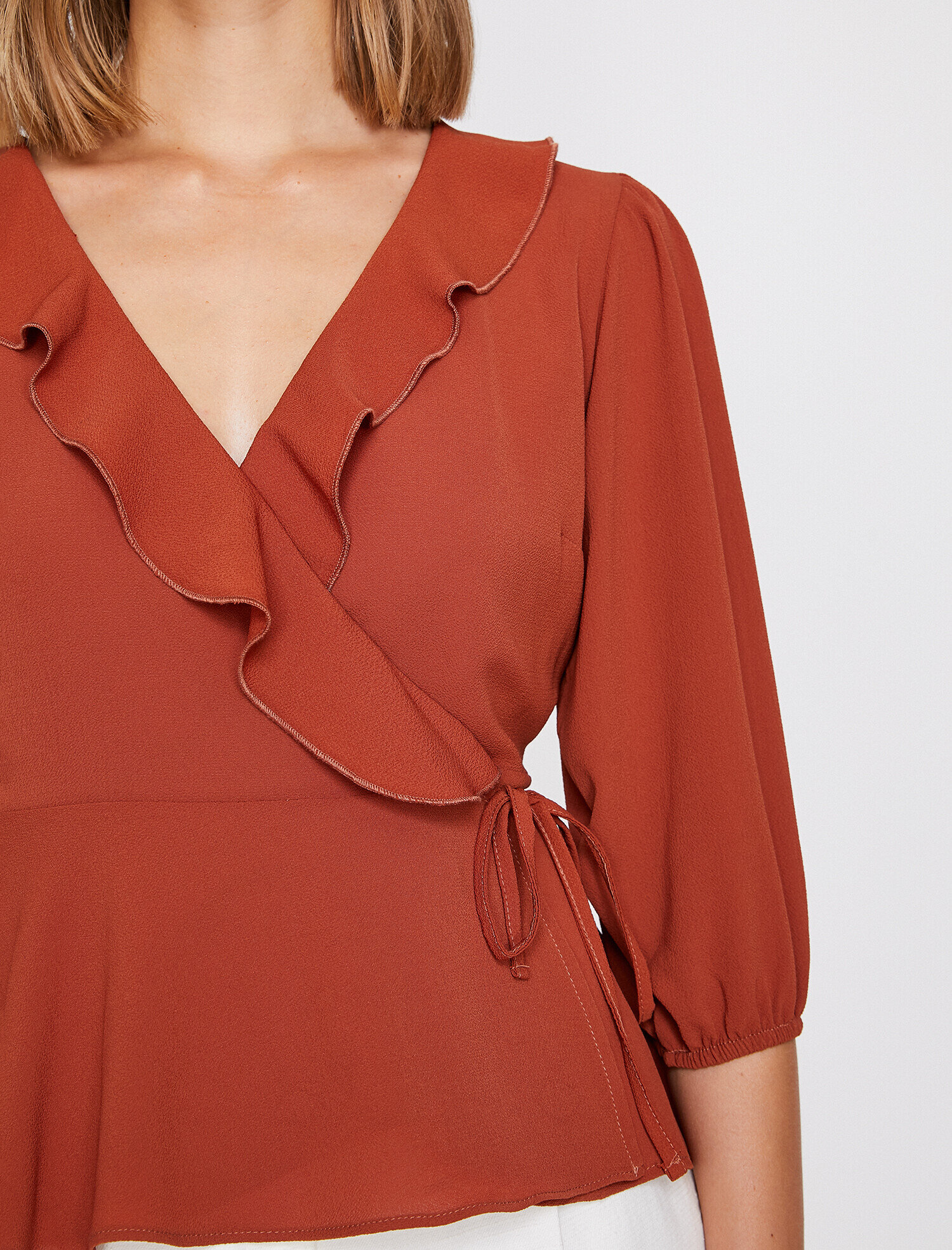 Fırfır Detaylı Bluz